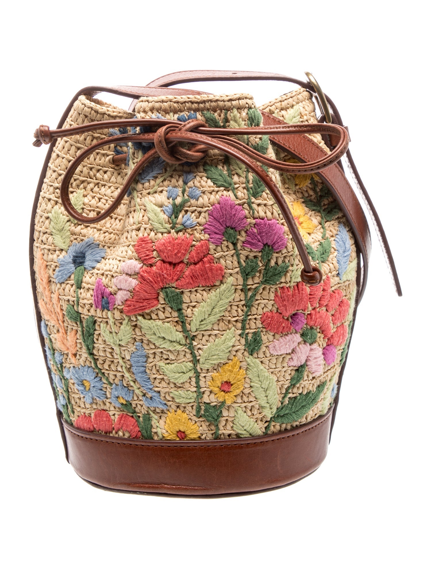 Raffia Bucket Bag