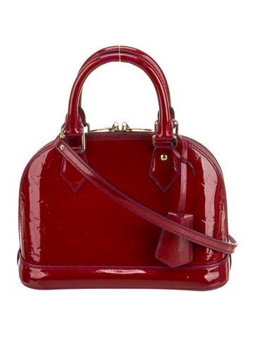 Patent Leather Top Handle Bag