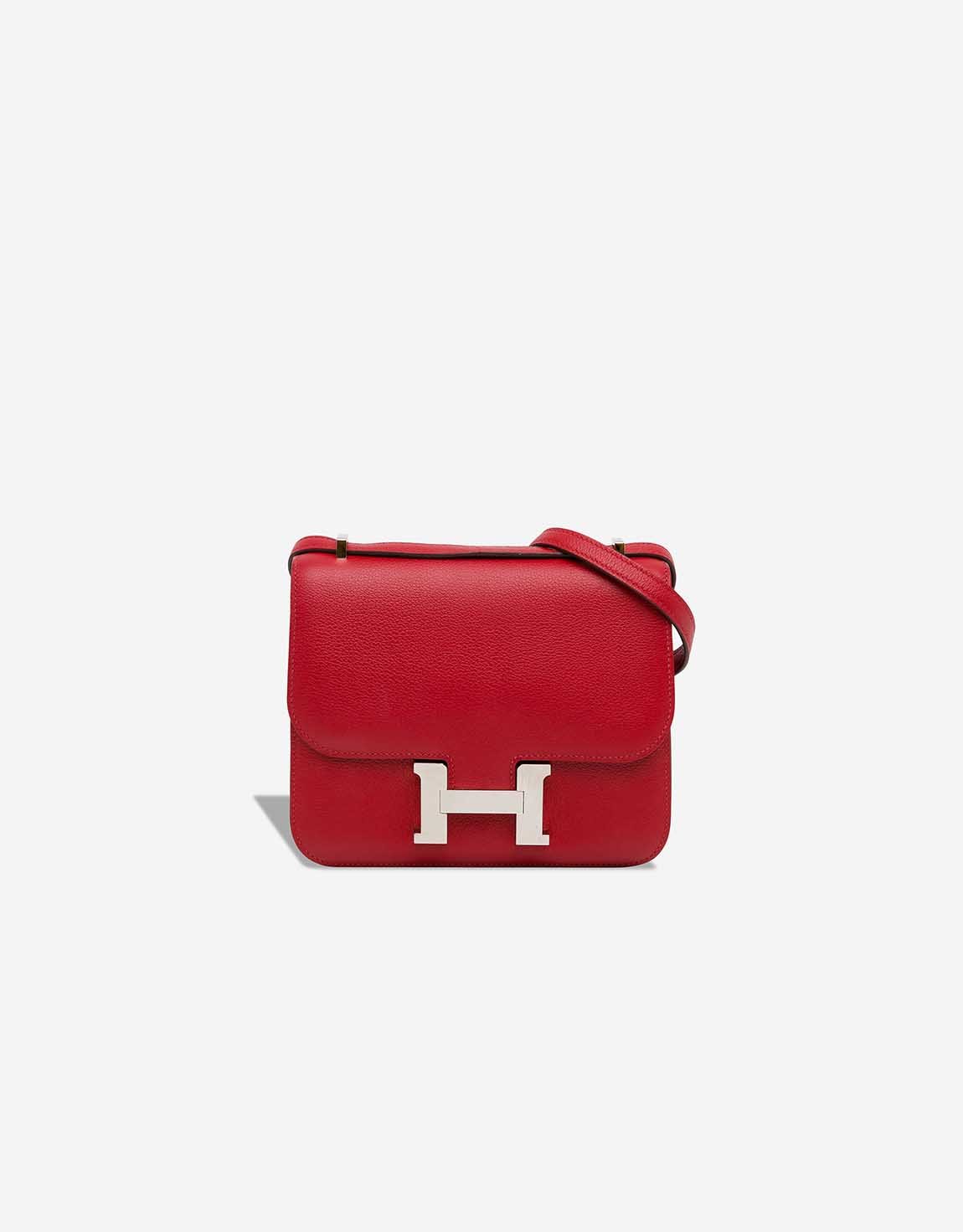Hermes 
		Constance 18 Evercolor Rouge Casaque    