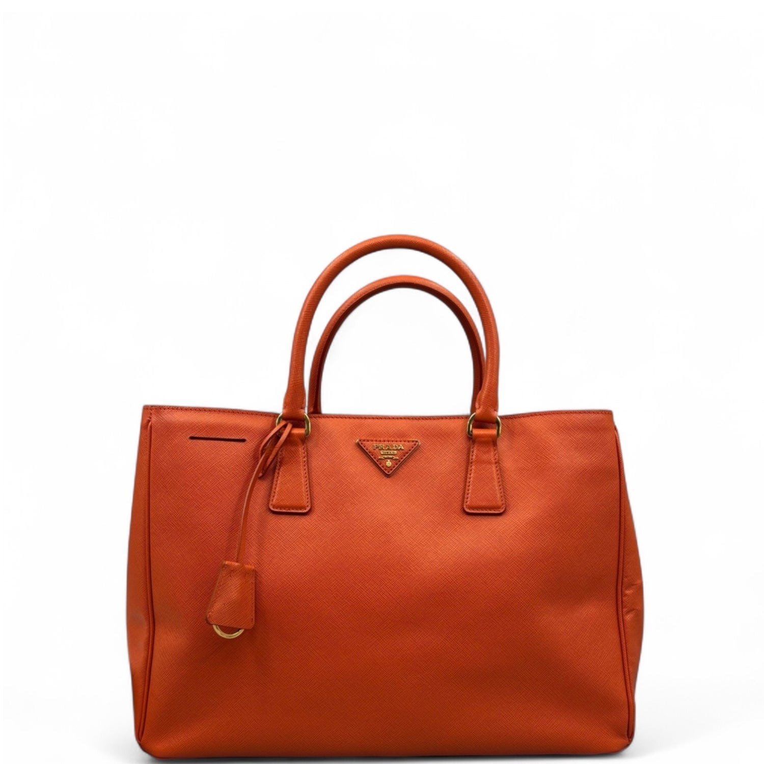 Saffiano Lux Leather Galleria Double Zip Large