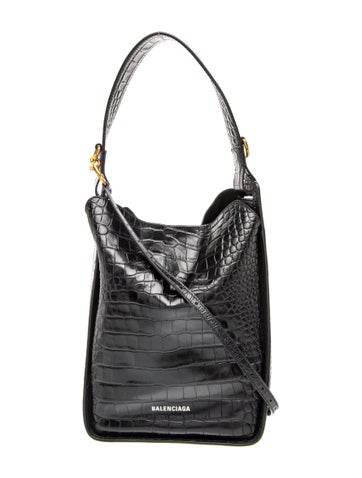 Balenciaga Embossed Leather Tool Medium