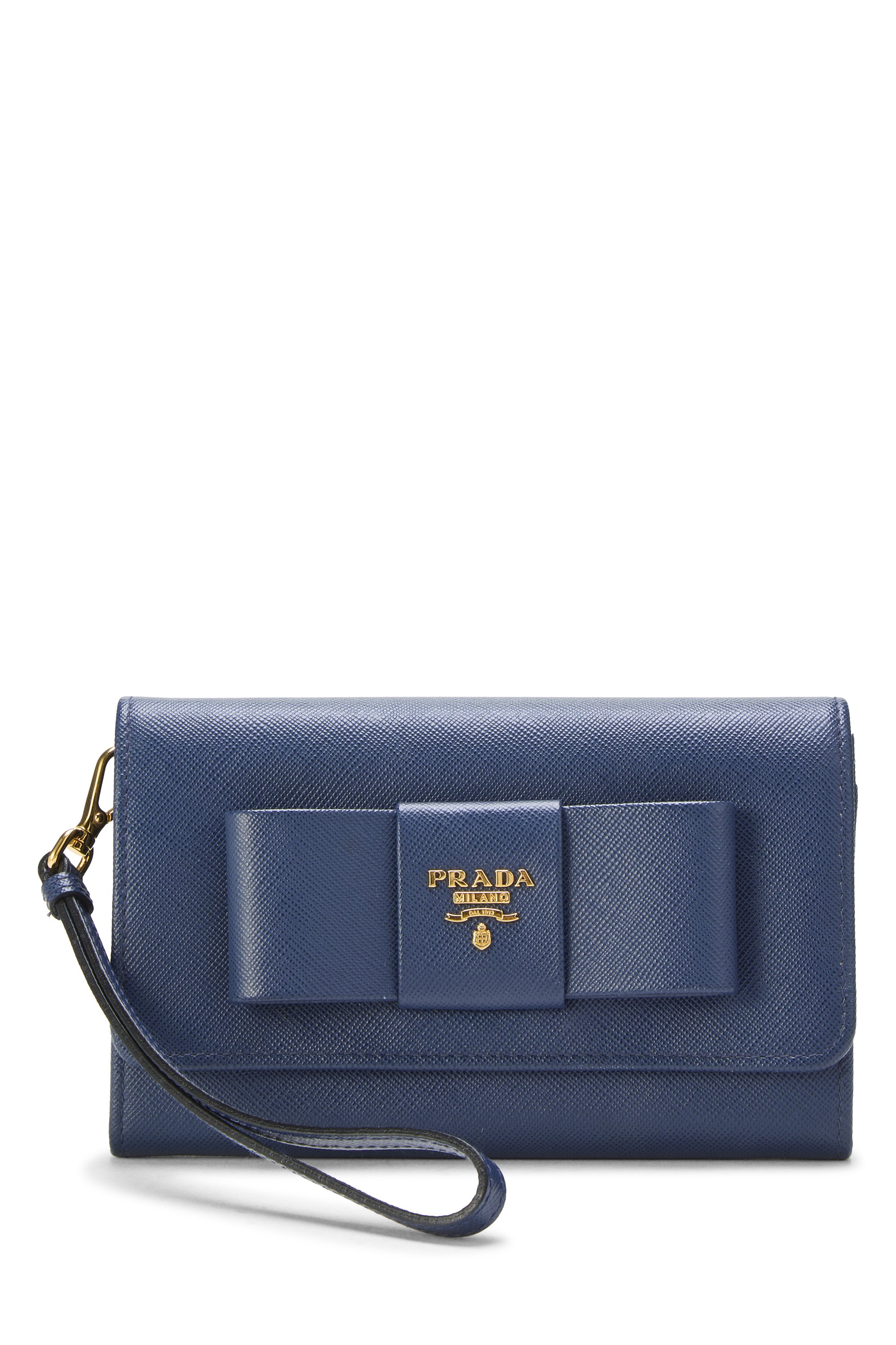 Bue Saffiano Bow Compact Wallet