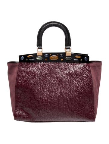 Leather Top Handle Bag