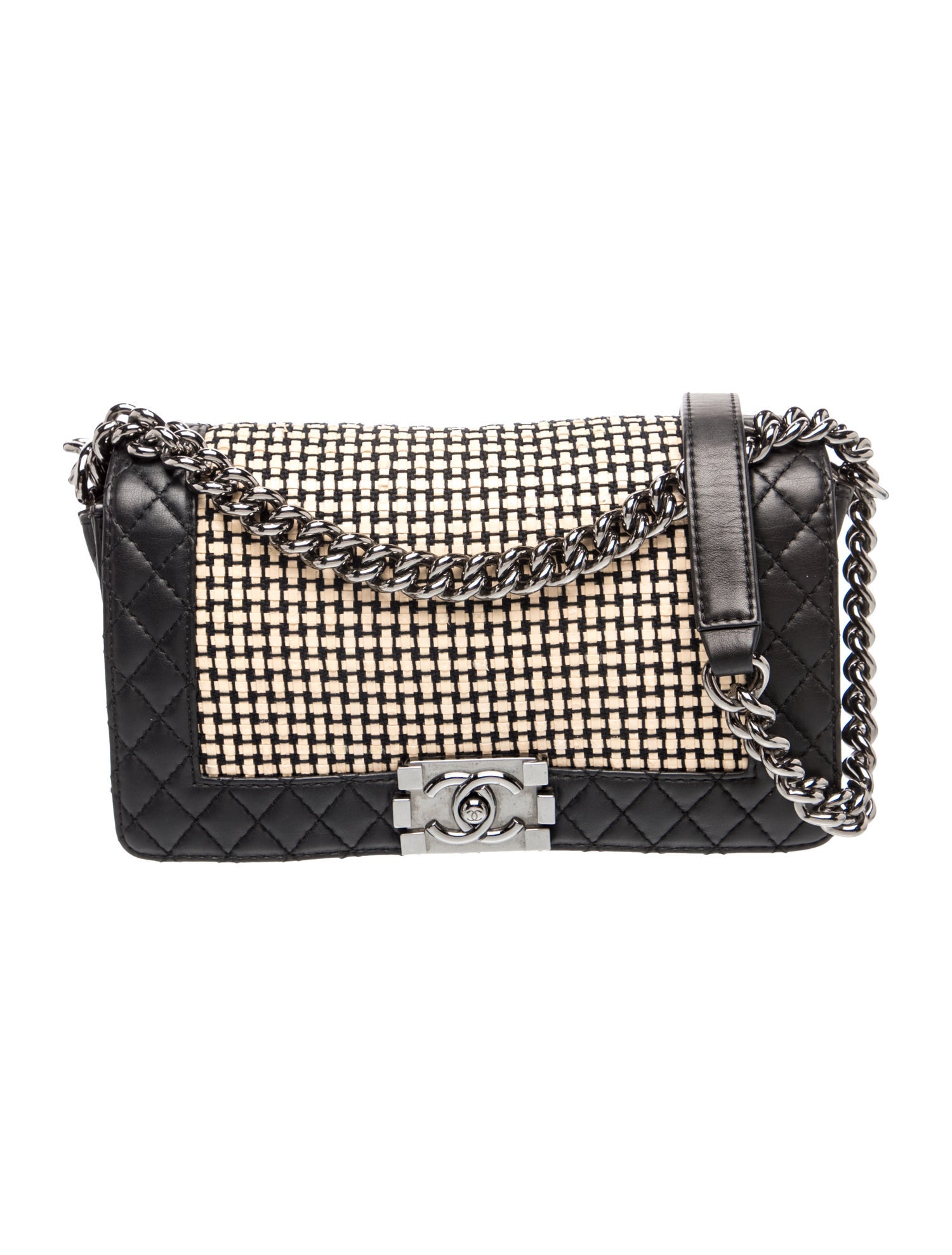 Medium Woven Reverso Boy Bag