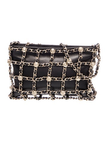 Charm Chain Frame Shoulder Bag