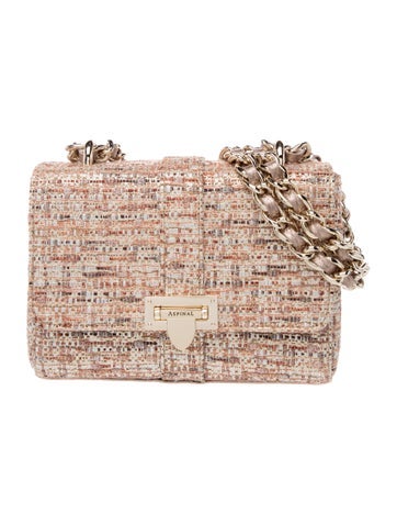 Aspinal of London Tweed Crossbody Bag