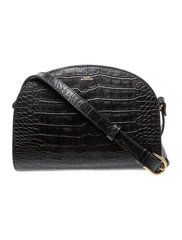 Embossed Leather Crossbody Bag