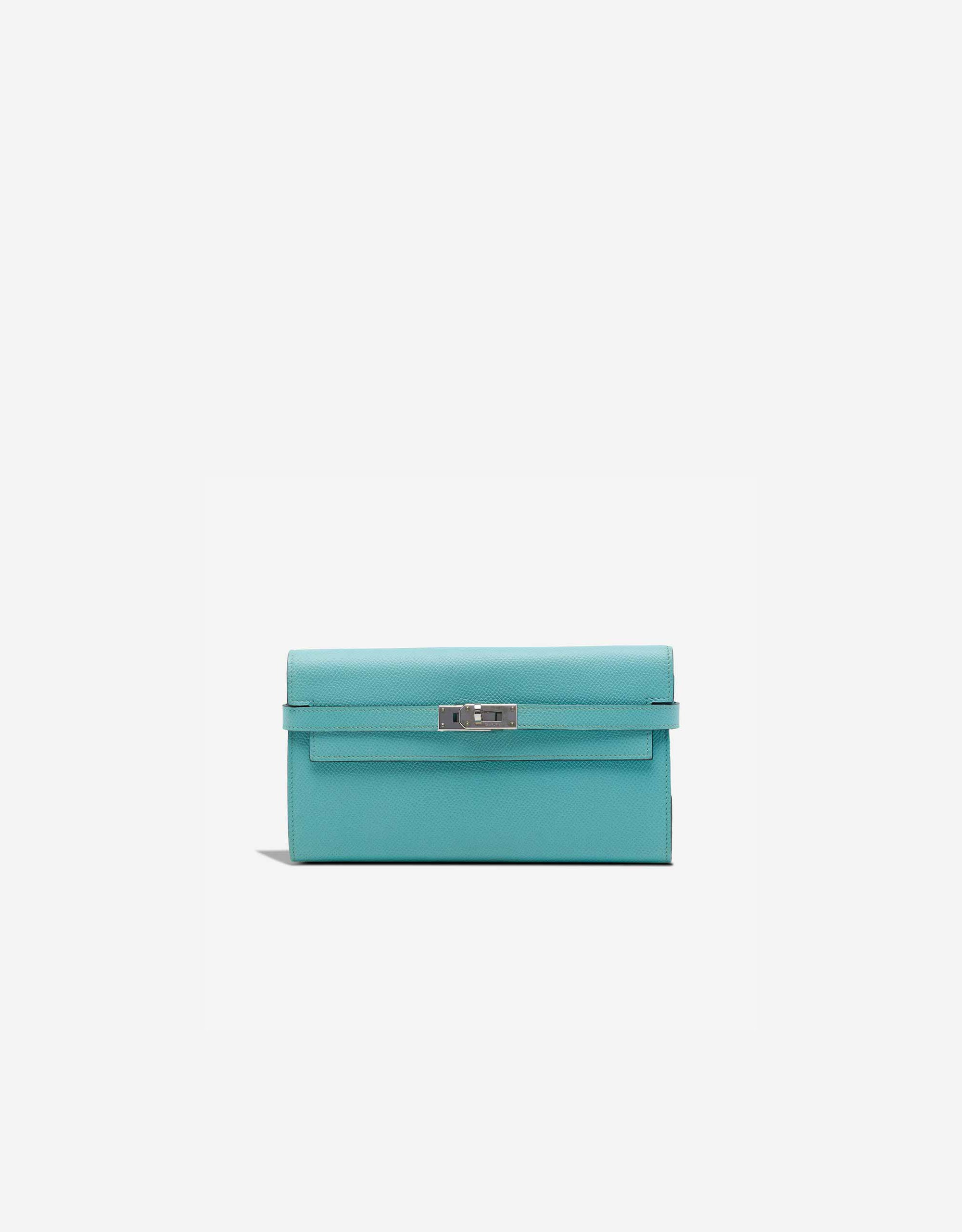 
		Kelly Long Wallet Epsom Bleu Atoll    