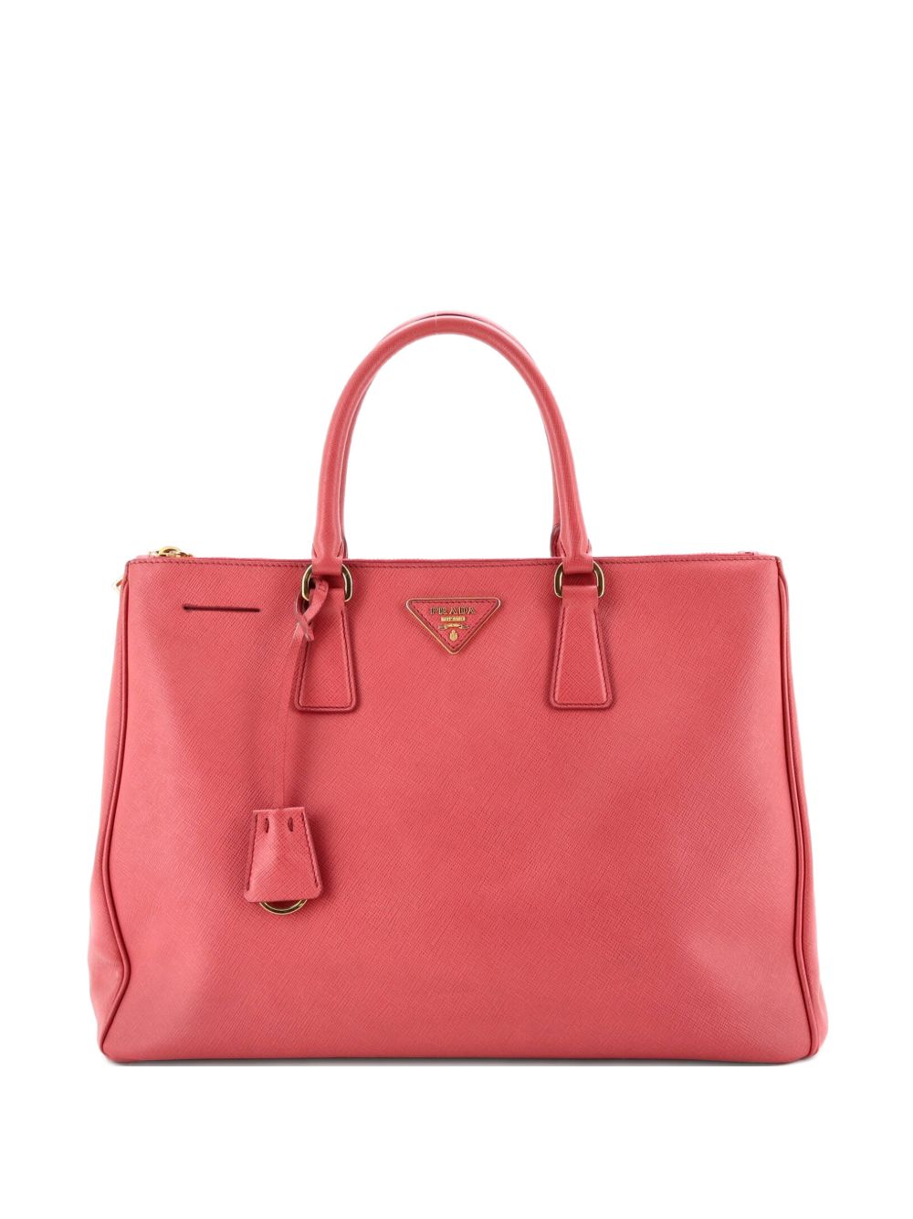 Double Zip Lux Saffiano Leather Large tote bag