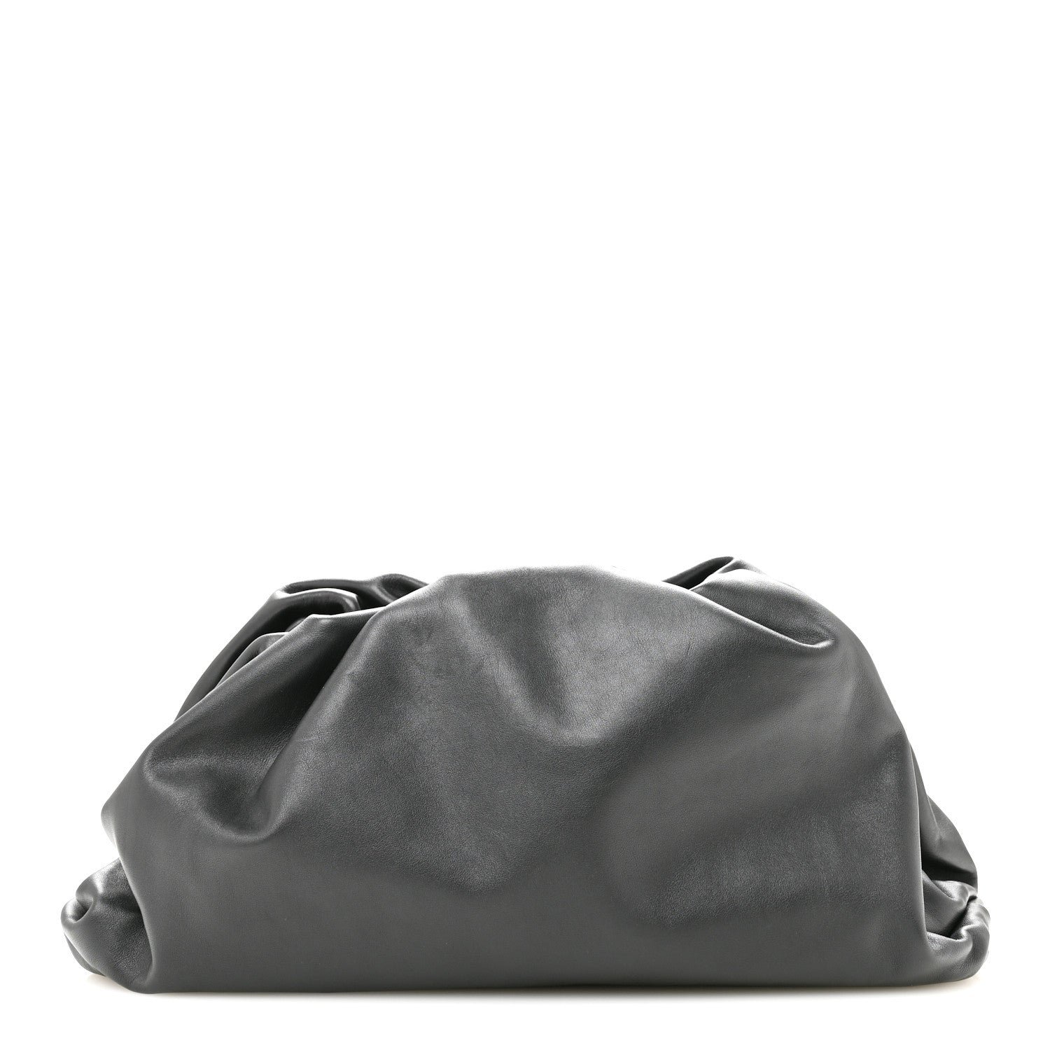 Bottega Veneta Smooth Butter Calf The Pouch Oversized Clutch Black