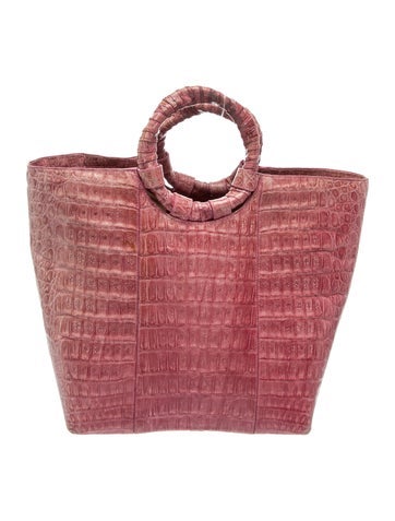 Nancy Gonzalez Crocodile Top Handle Bag