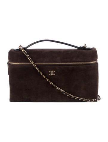 2026 Large Suede Slim Vanity Case w/ Chain