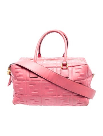 Fendi Zucca FF FF 1974 Embossed Bauletto Small