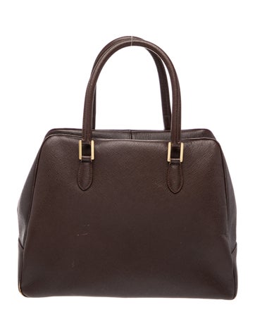 Leather Top Handle Bag