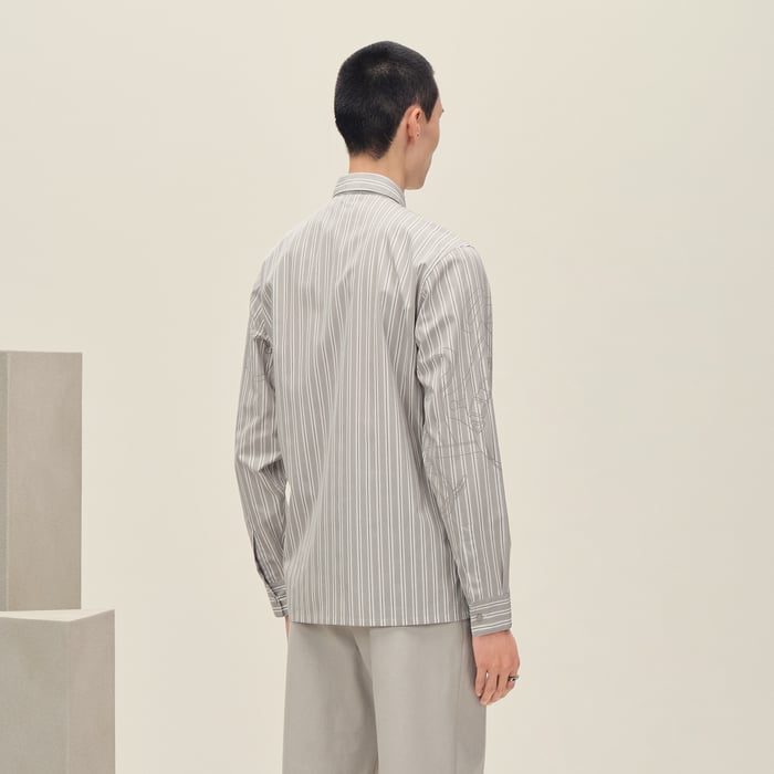 Gris "Eperon d'Or 3d Ray" Straight Cut Shirt