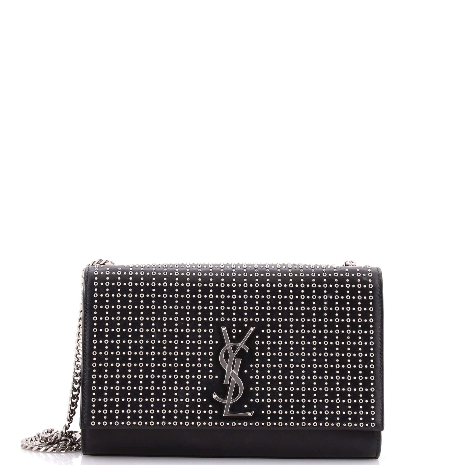Classic Monogram Crossbody Bag Studded Leather Medium