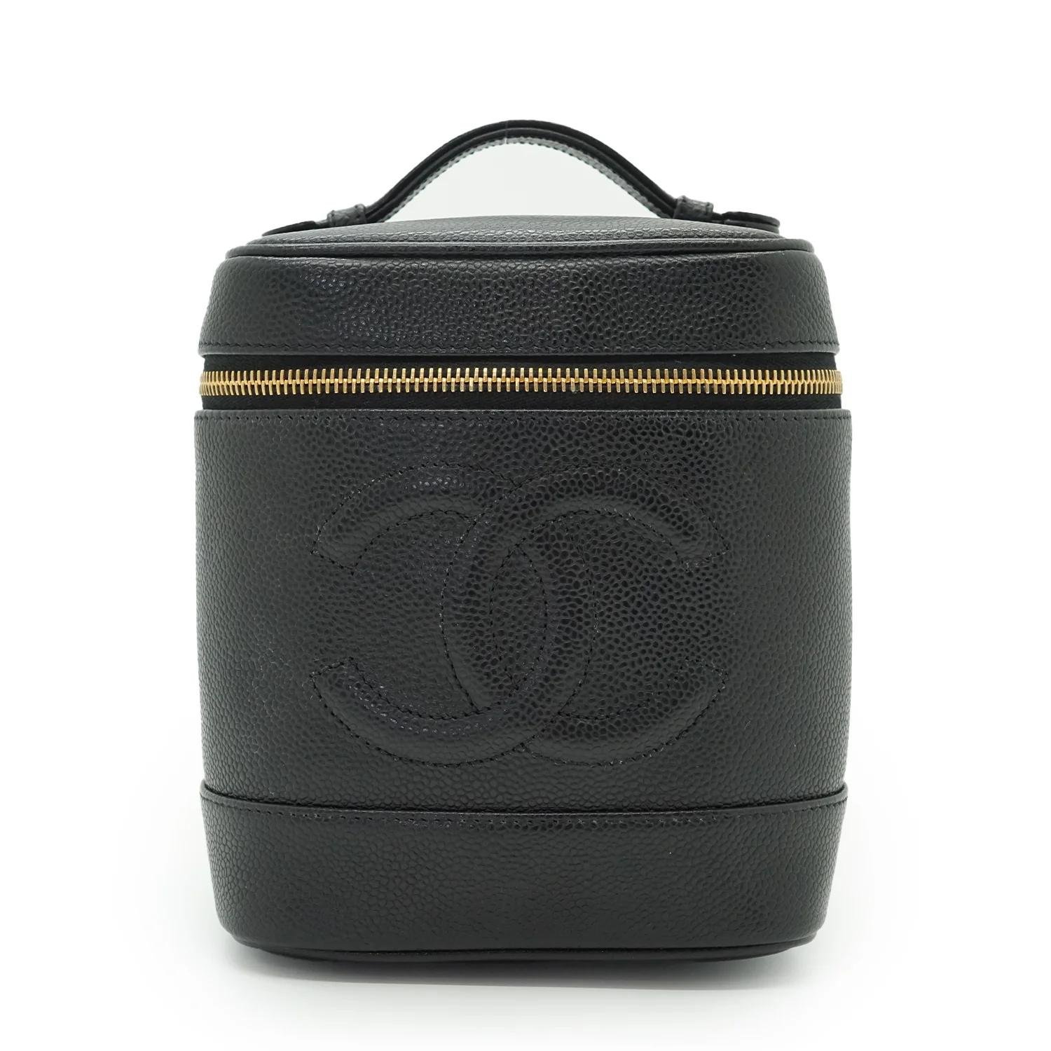 Leather vanity case