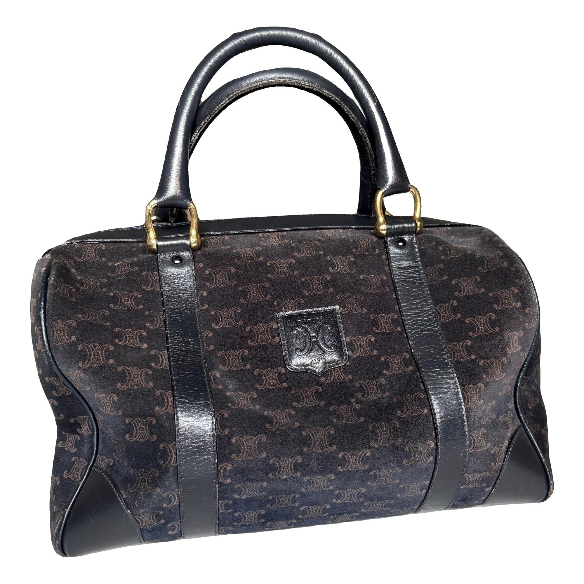 Leather bowling bag