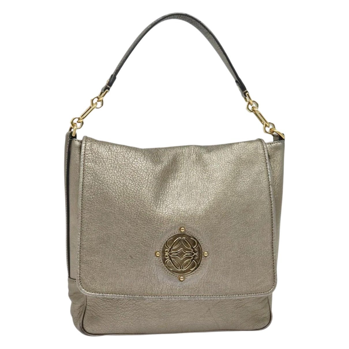 Anagram leather tote