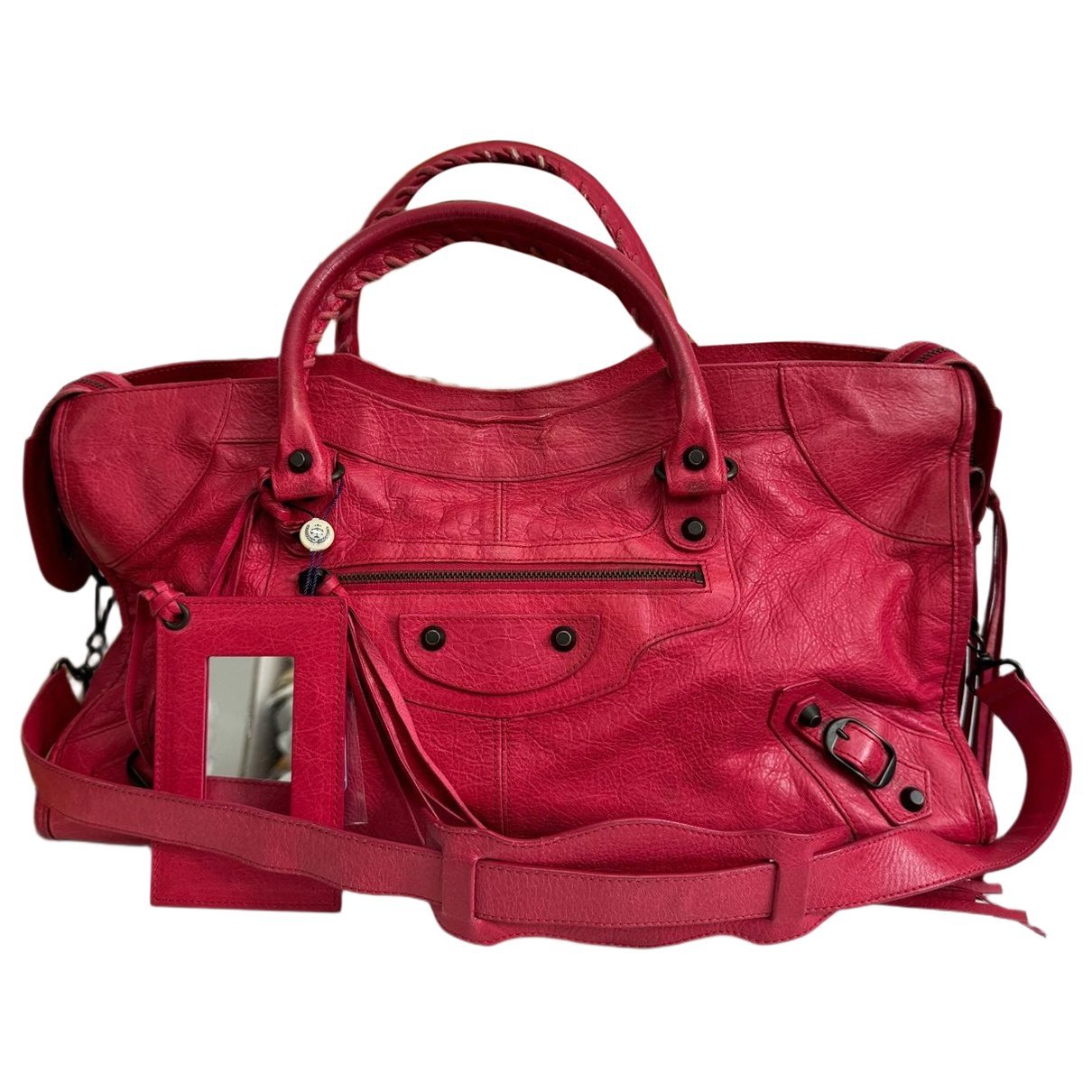 City leather bag