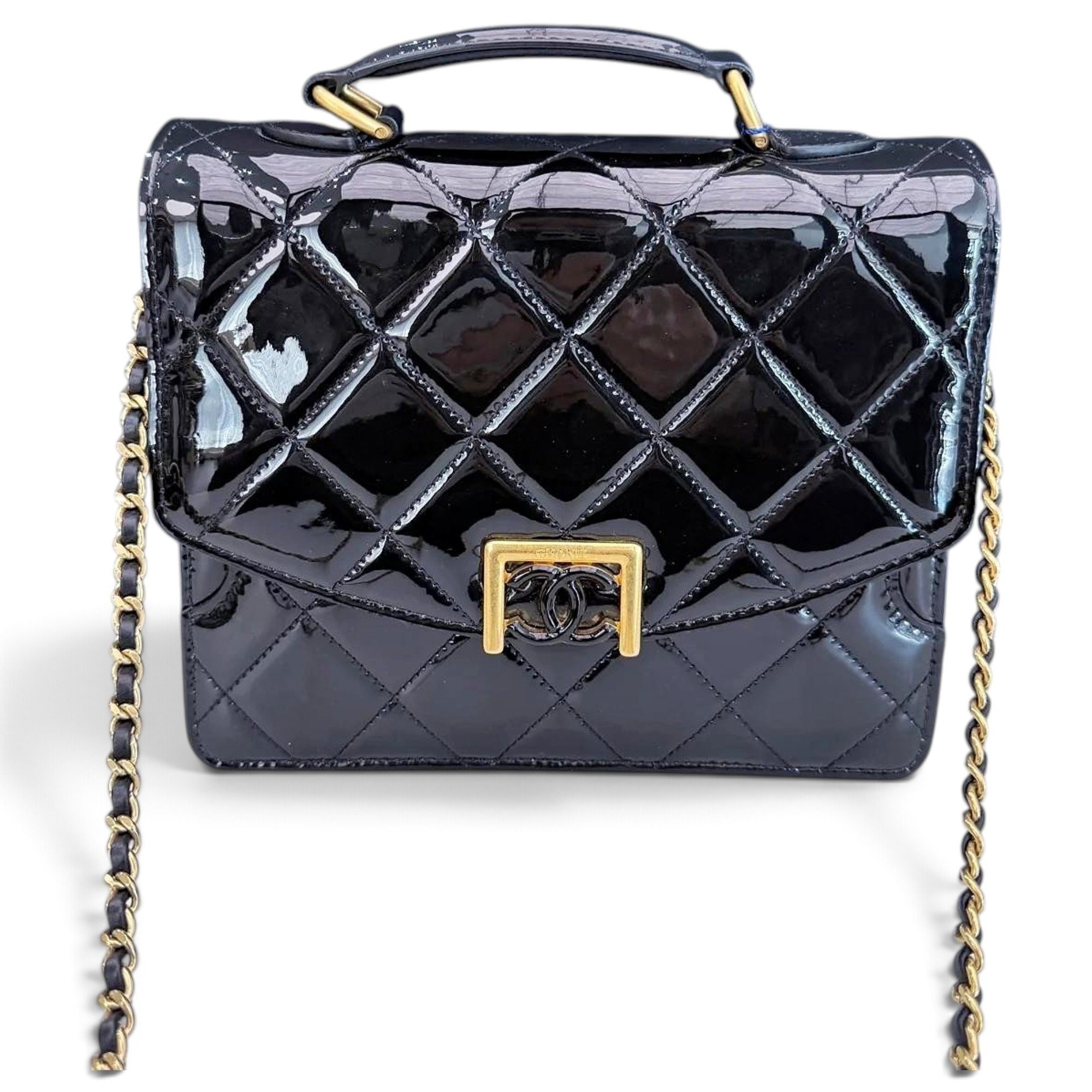 Boy patent leather handbag