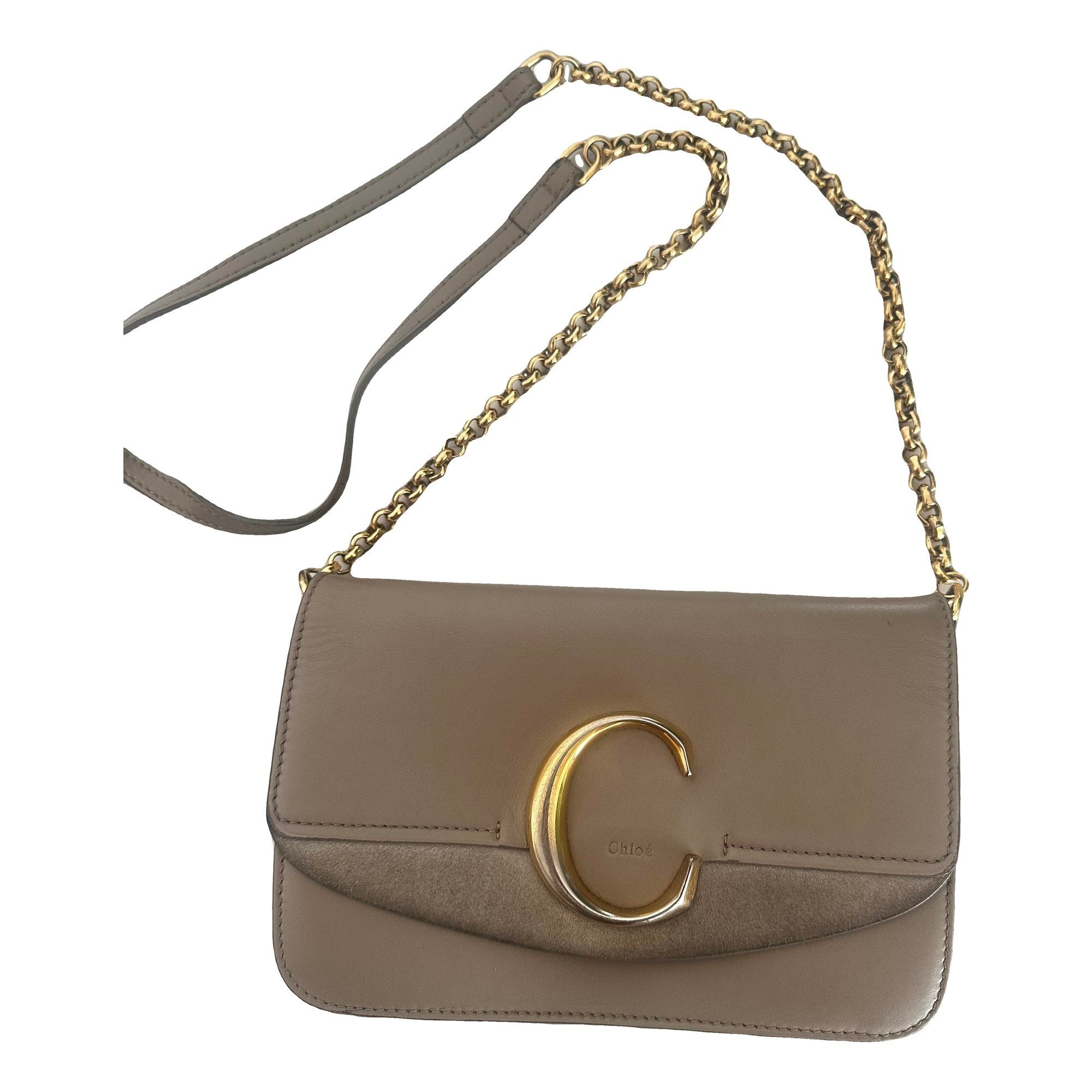 C leather crossbody bag