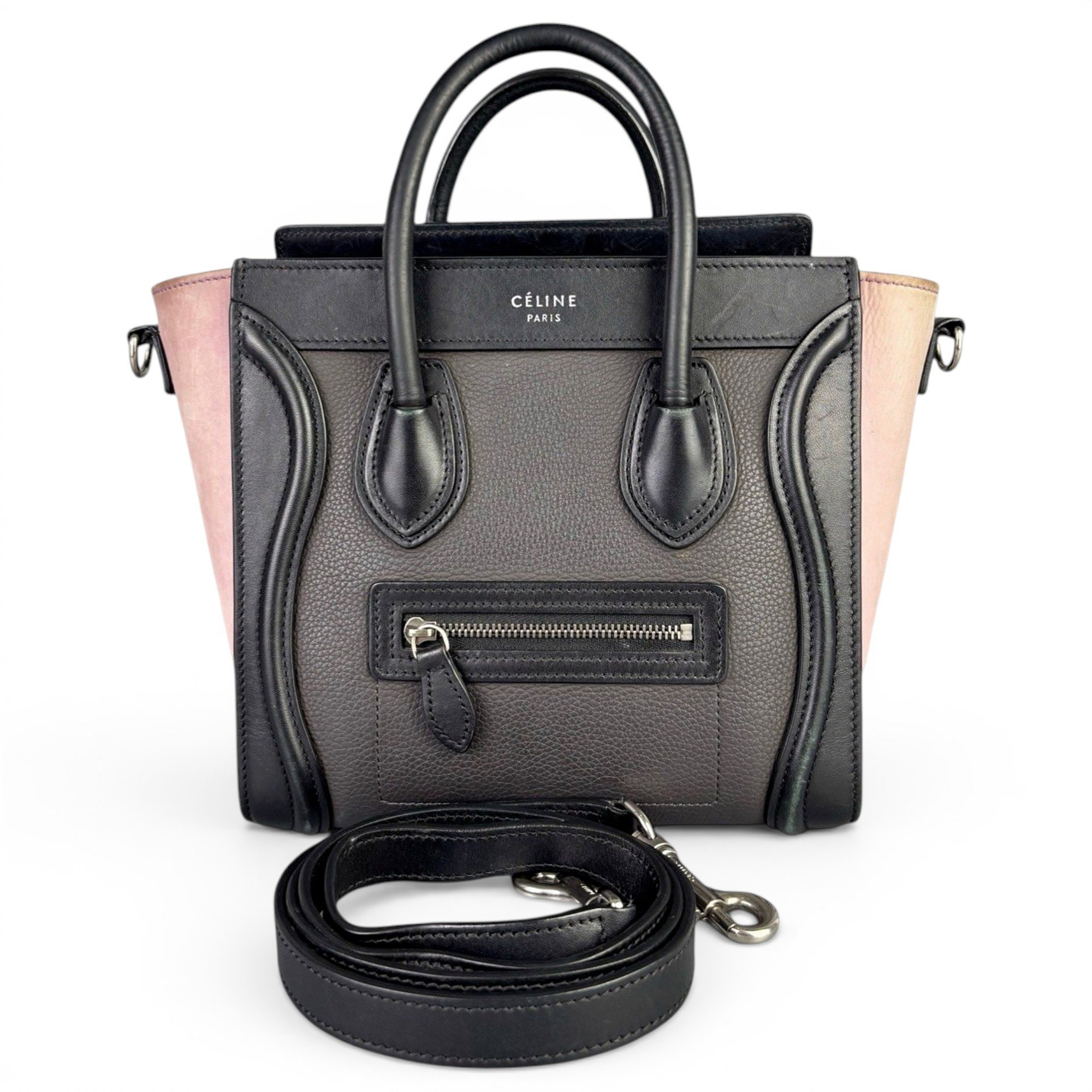 Celine Nano Luggage leather handbag