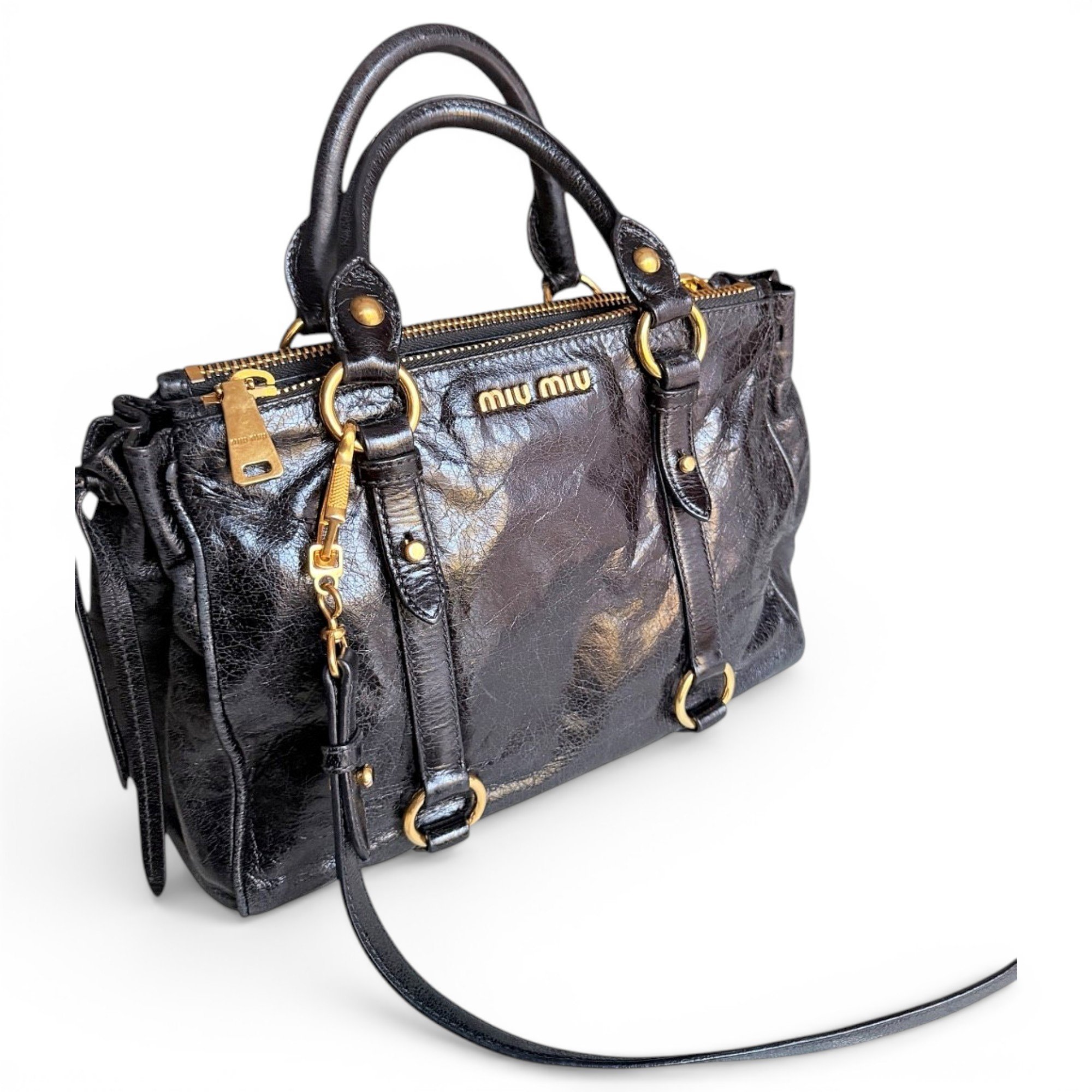 Miu Miu Vitello leather handbag