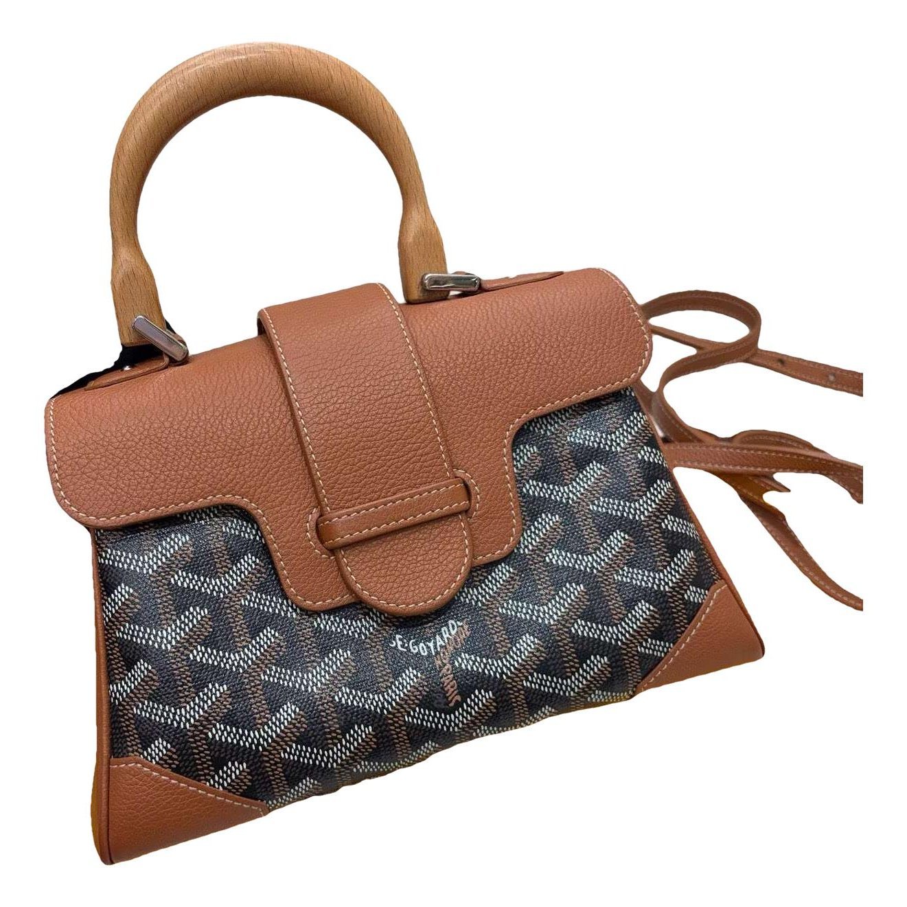 Goyard Saïgon leather handbag