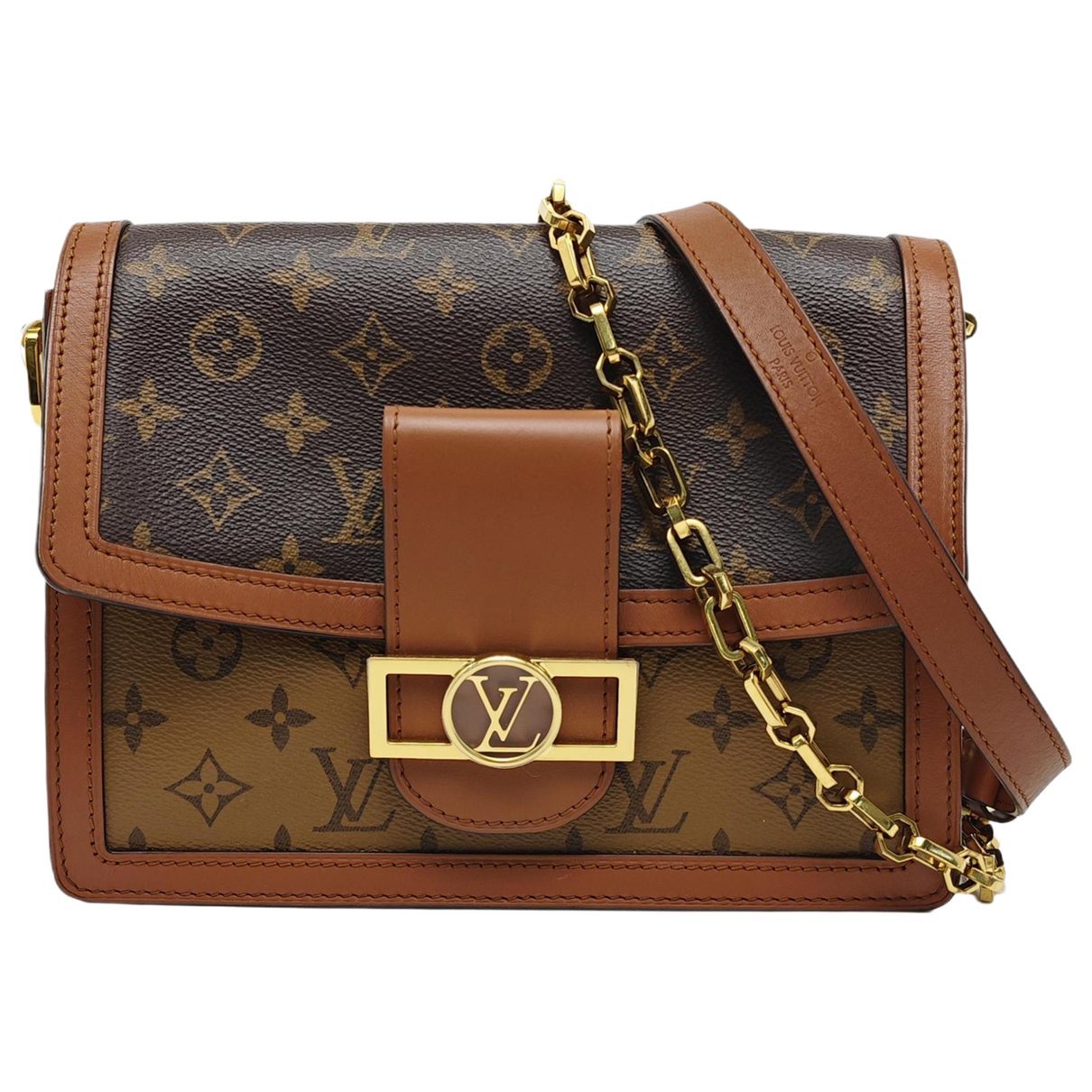 Dauphine leather crossbody bag