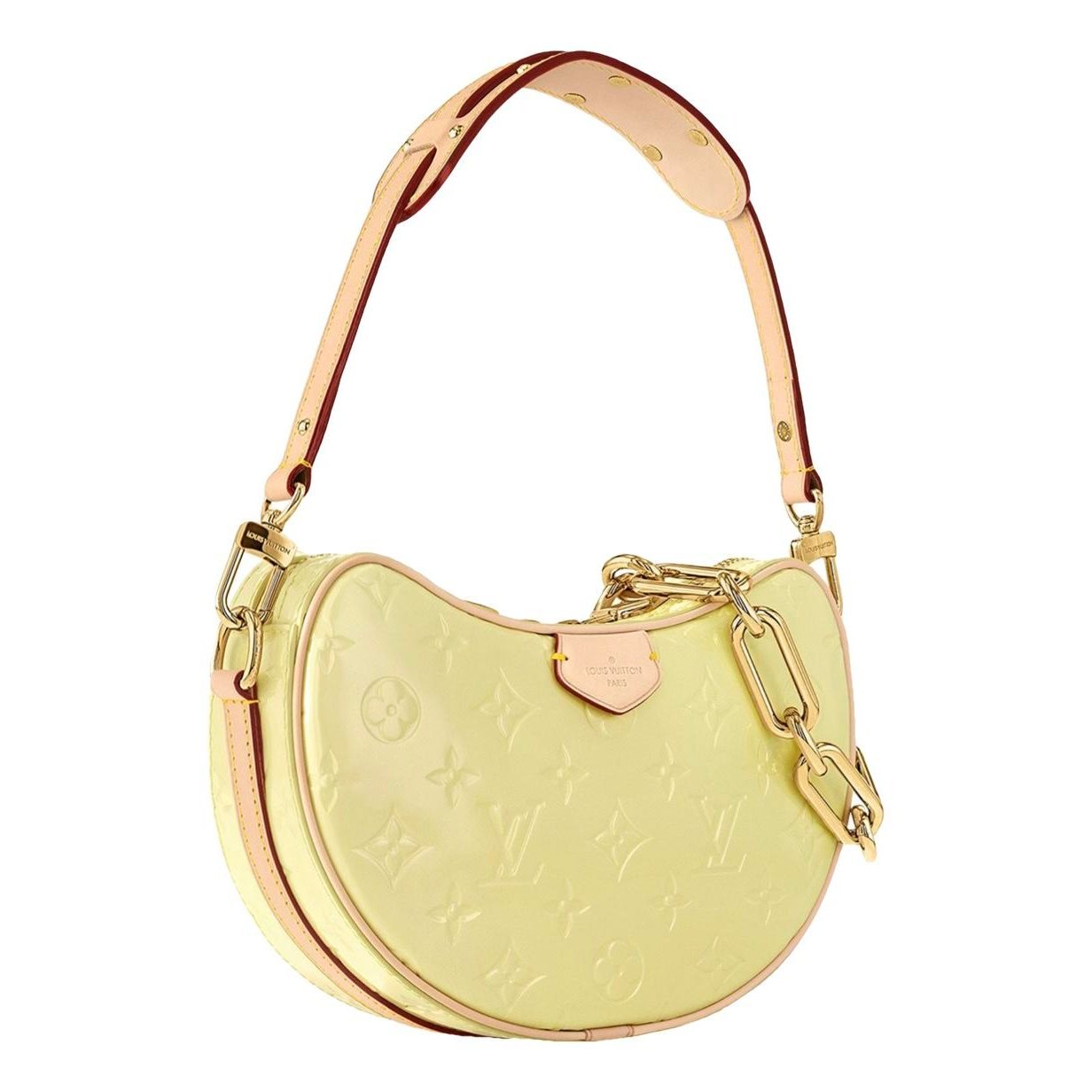 Croissant leather handbag