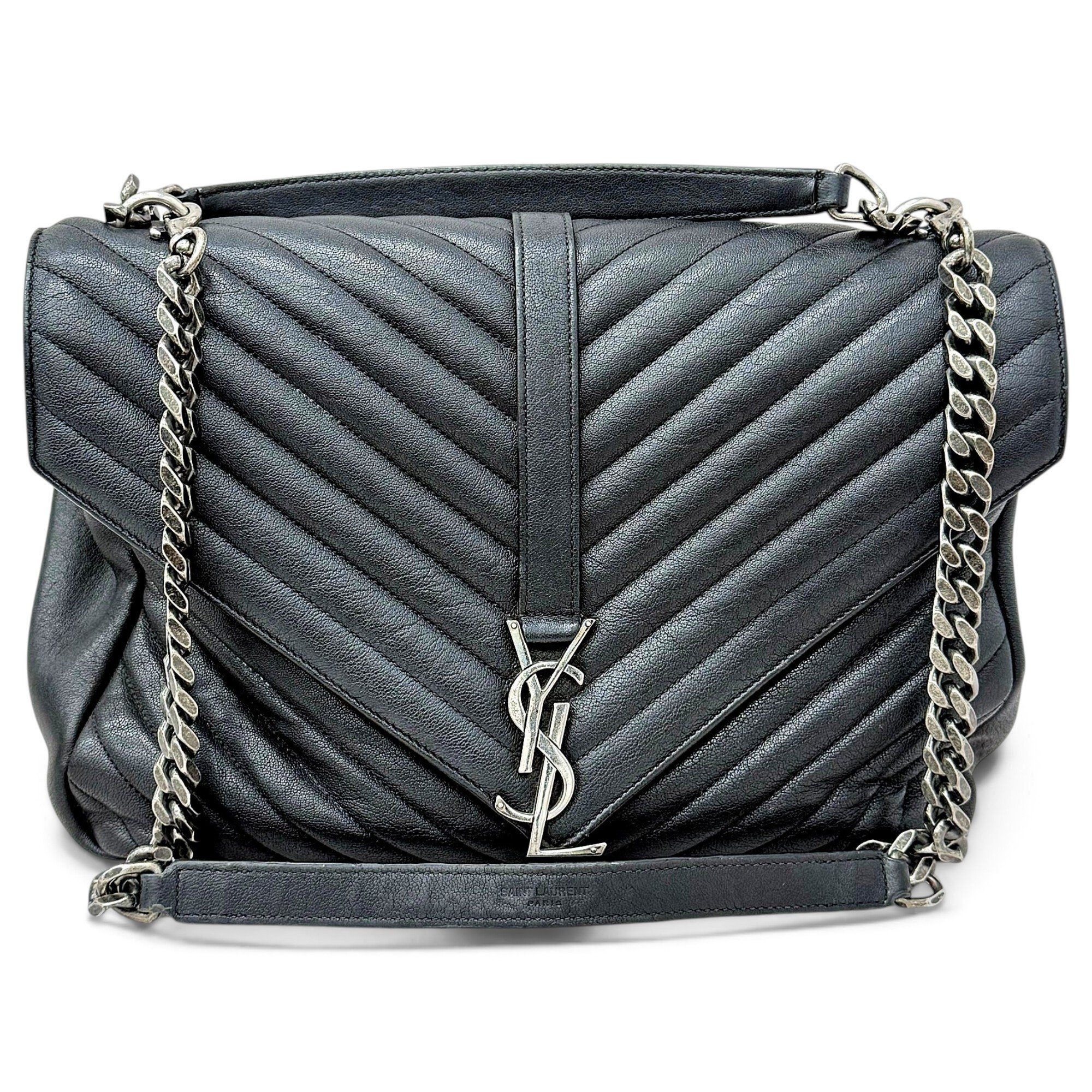 Collége monogramme leather handbag