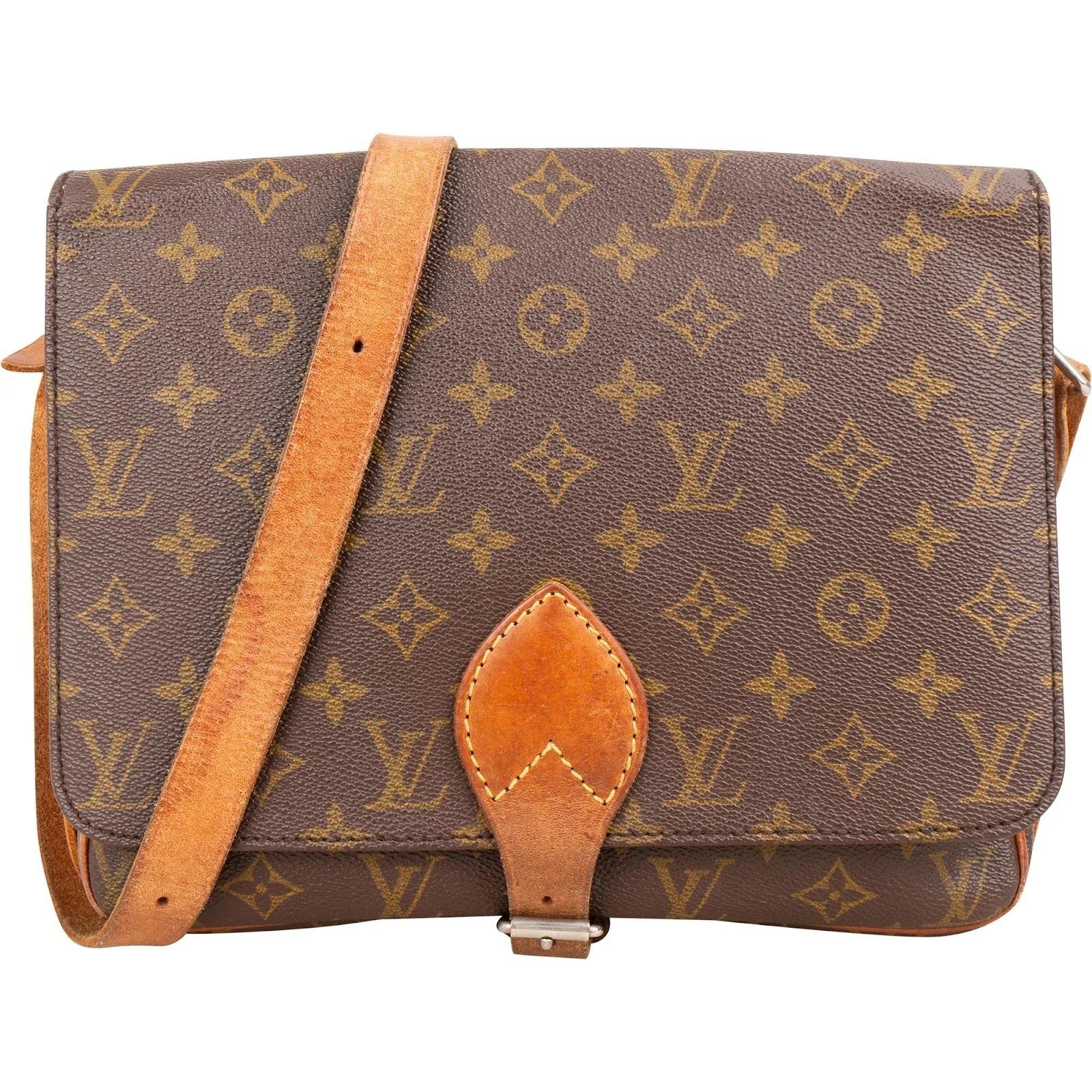 Cartouchière leather crossbody bag