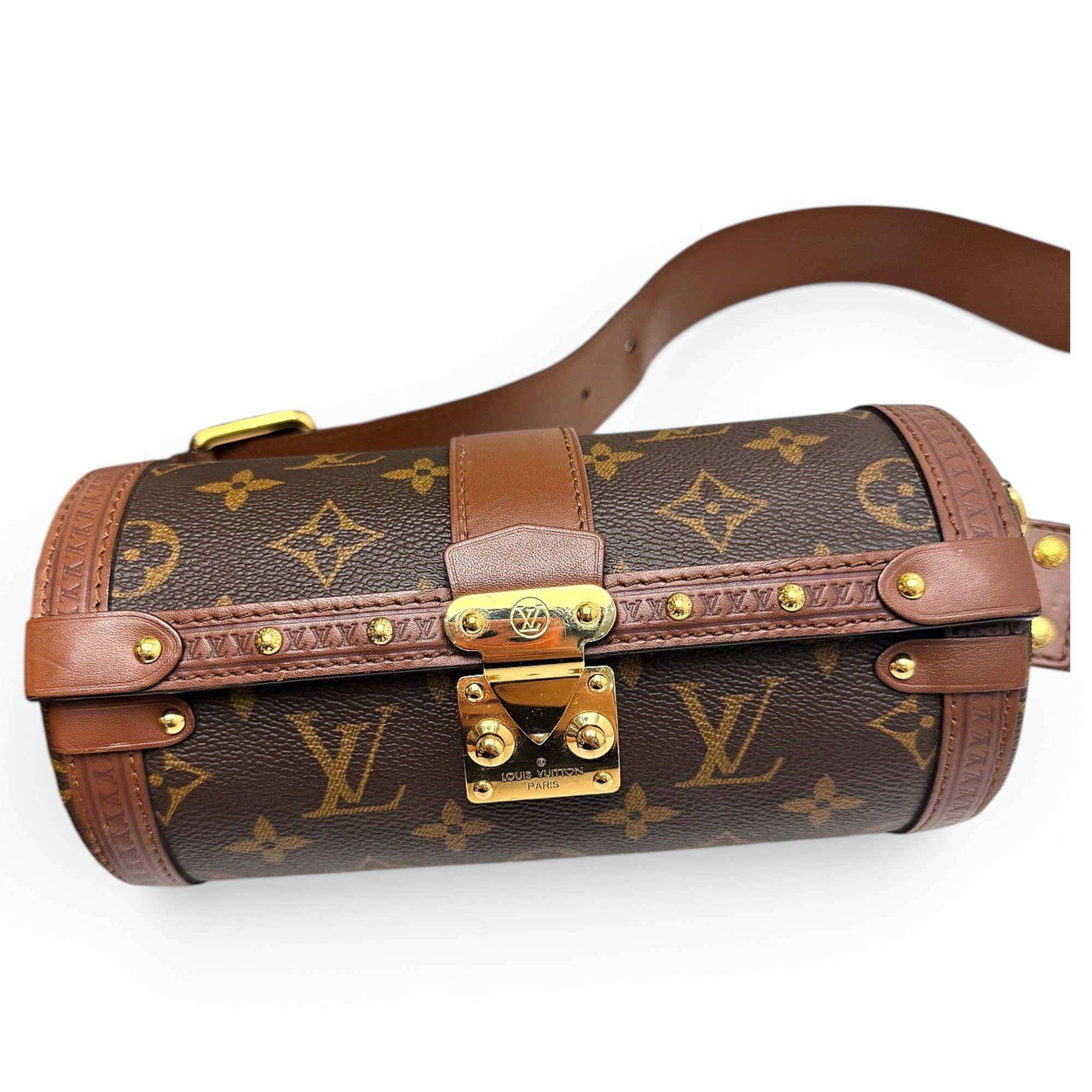 Papillon Trunk leather handbag