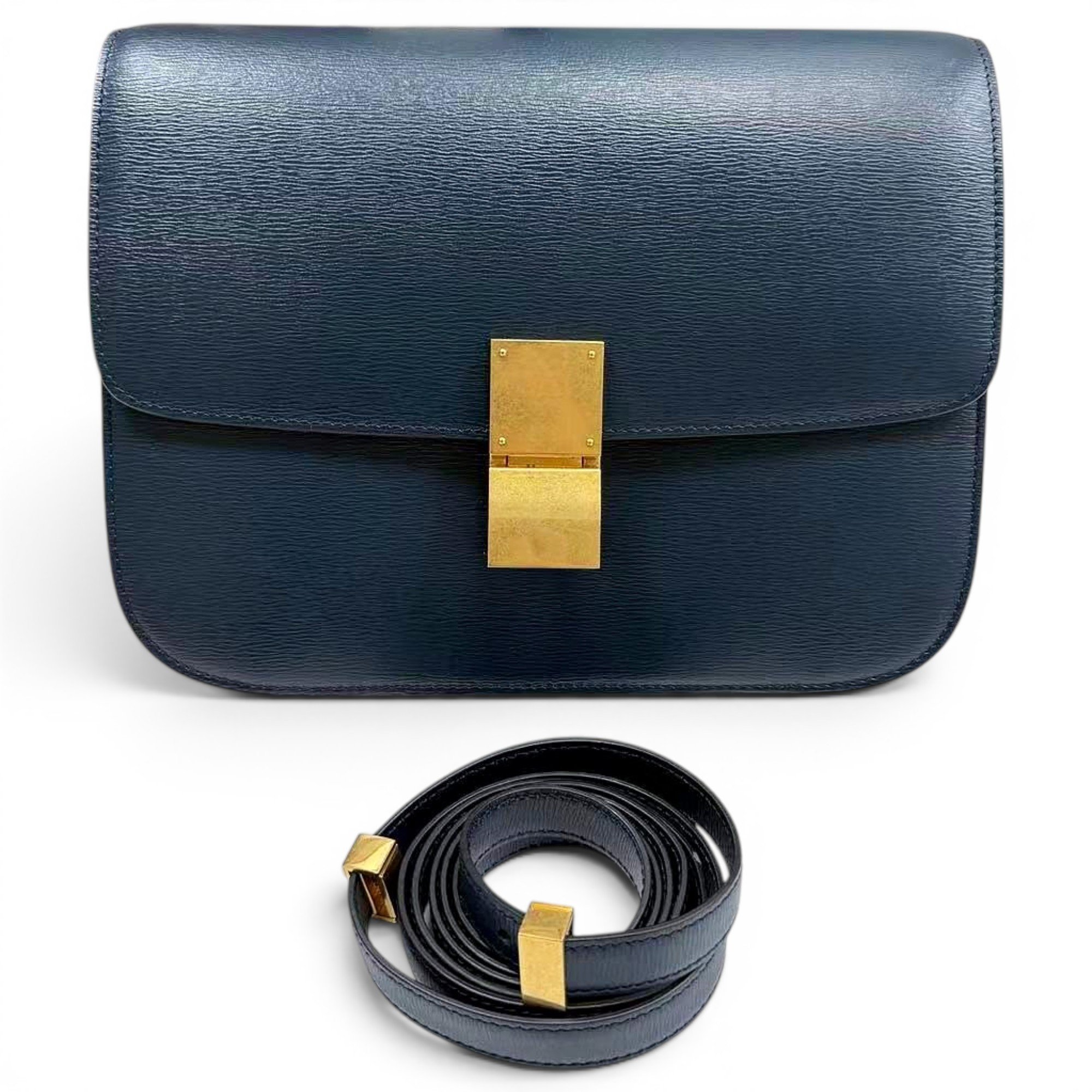 Classic leather crossbody bag