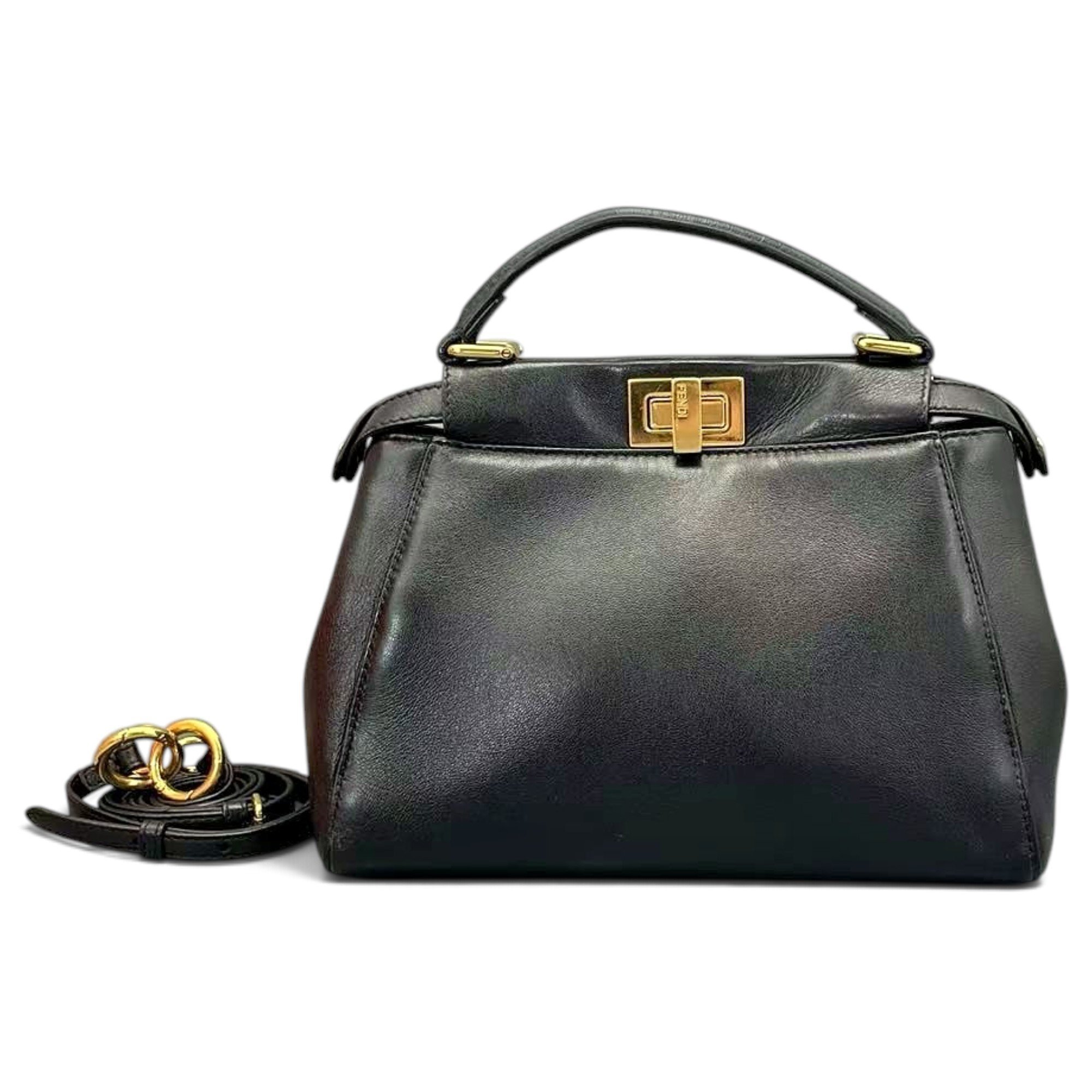Peekaboo leather handbag