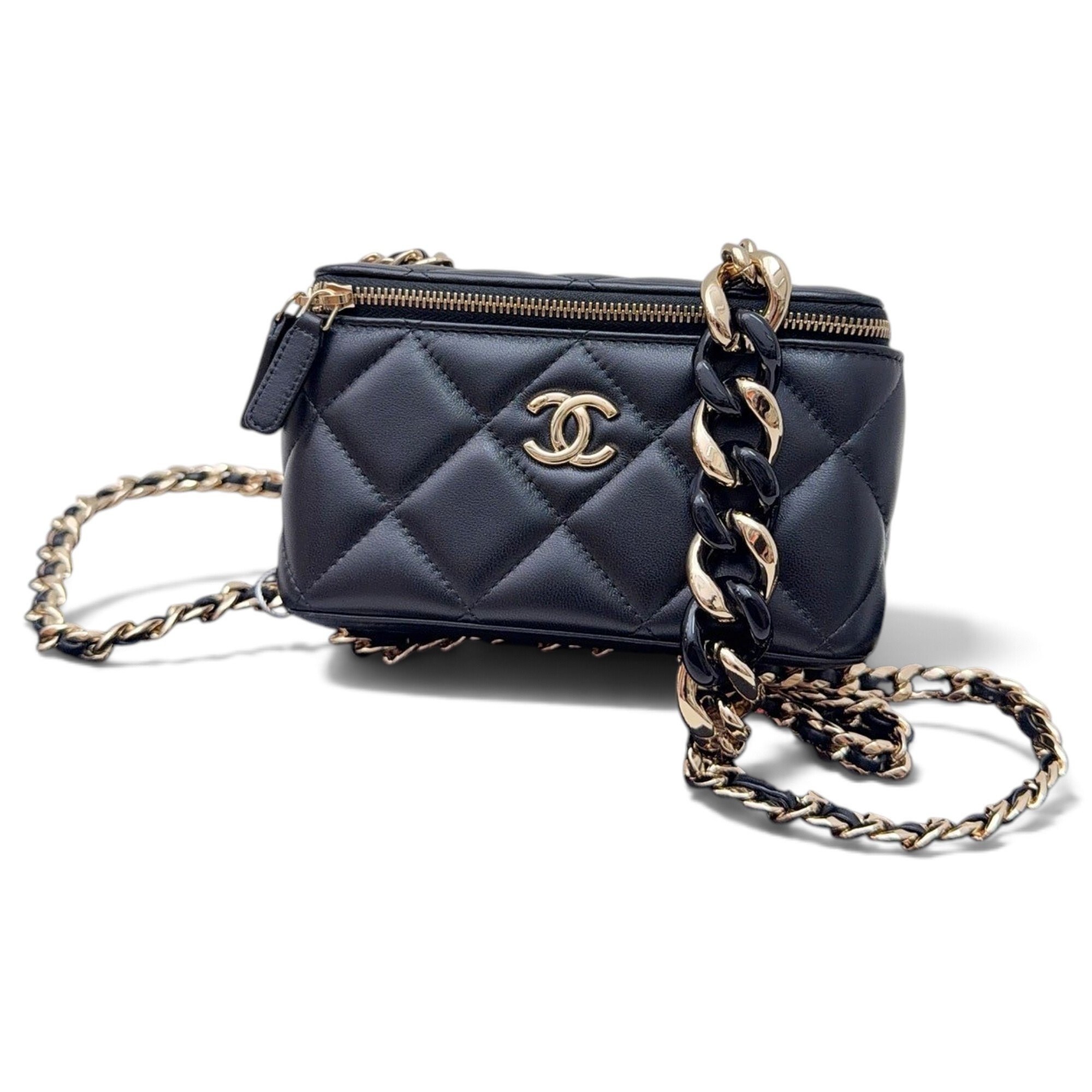 Trendy CC Vanity leather handbag
