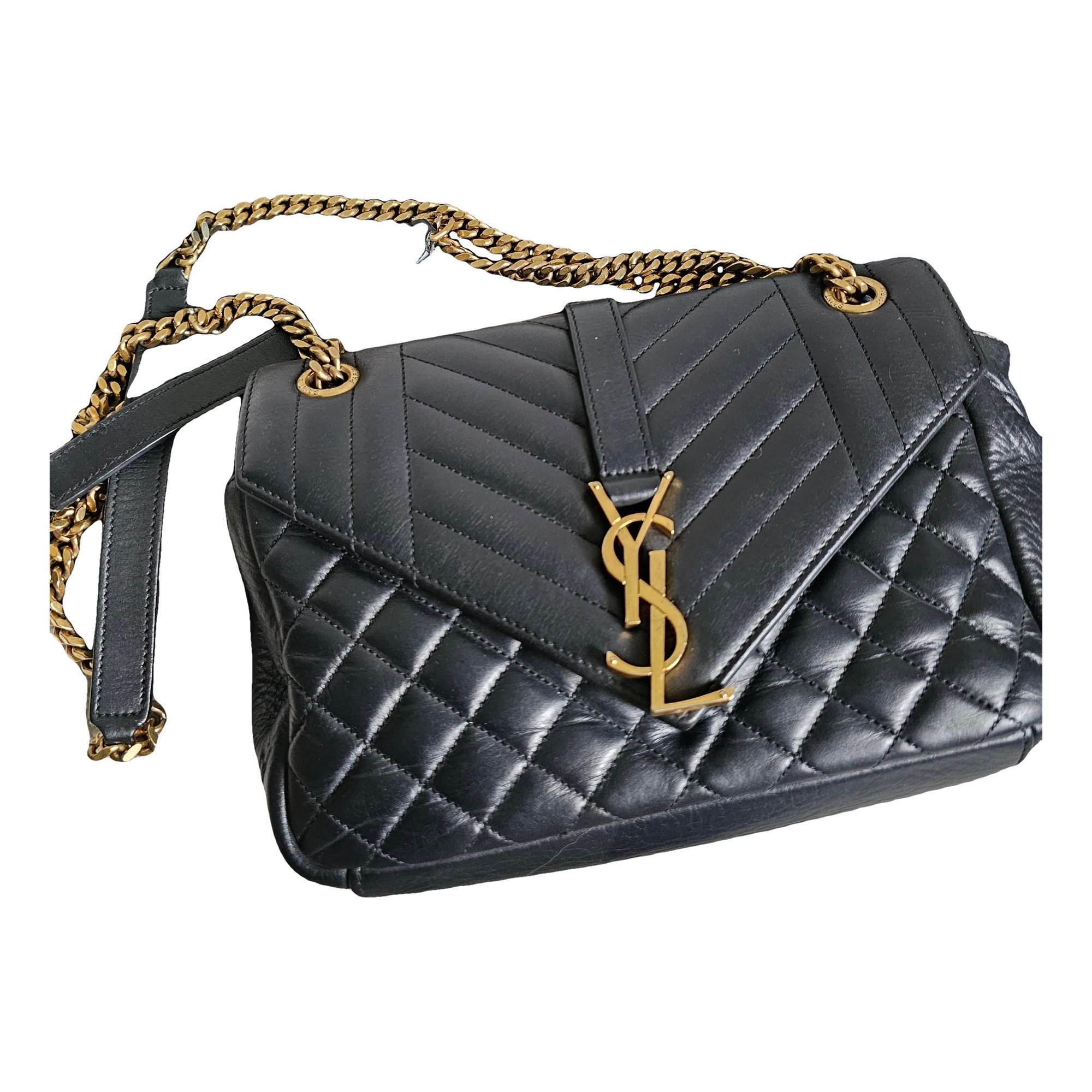 Envelope leather handbag