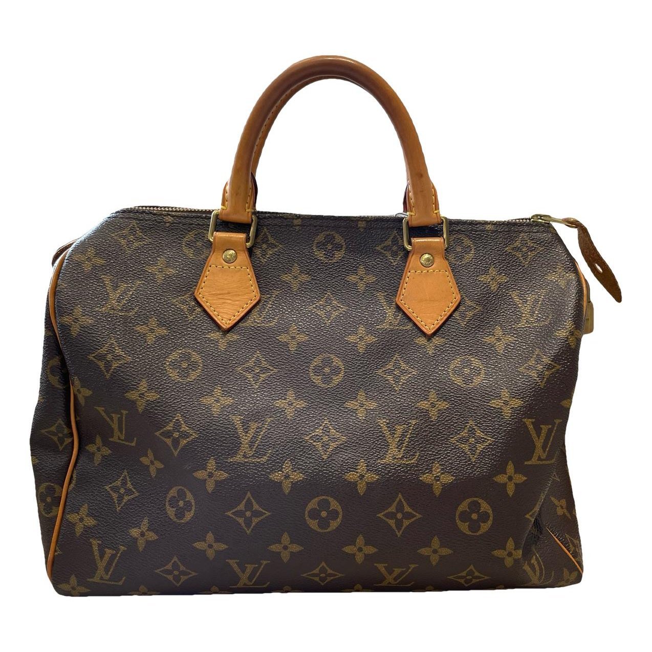 Speedy leather handbag