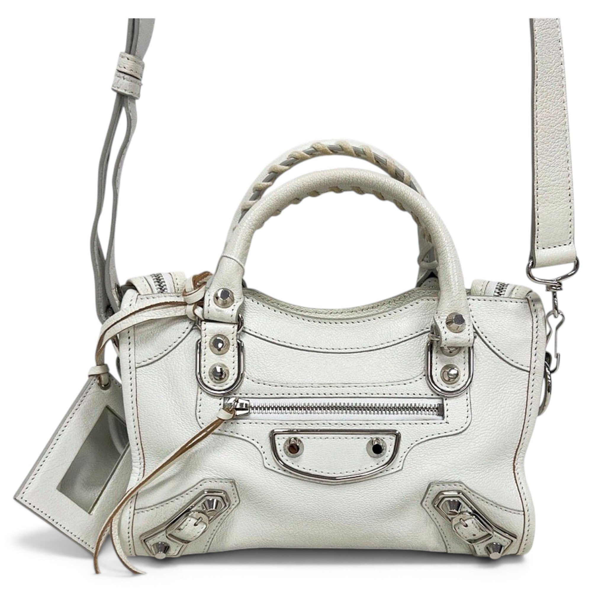 Classic Metalic leather handbag