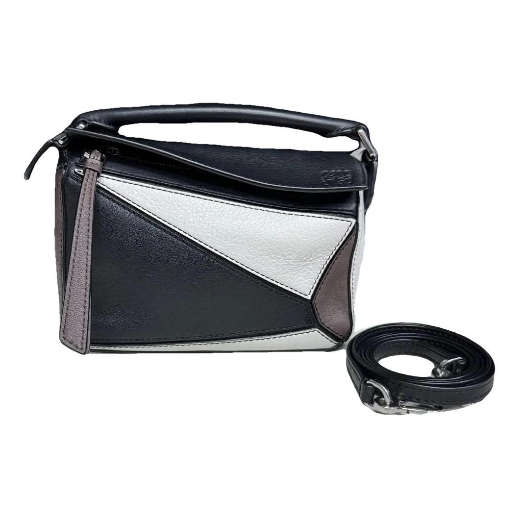 Puzzle leather mini bag