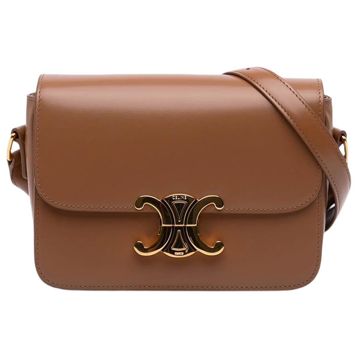 Triomphe leather crossbody bag
