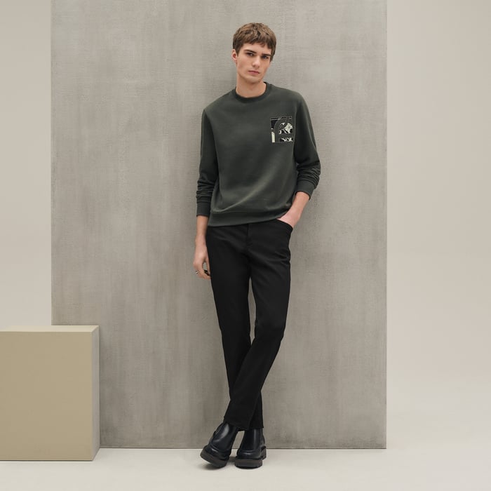 Vert Chrome "Ex-libris" Crewneck Sweater