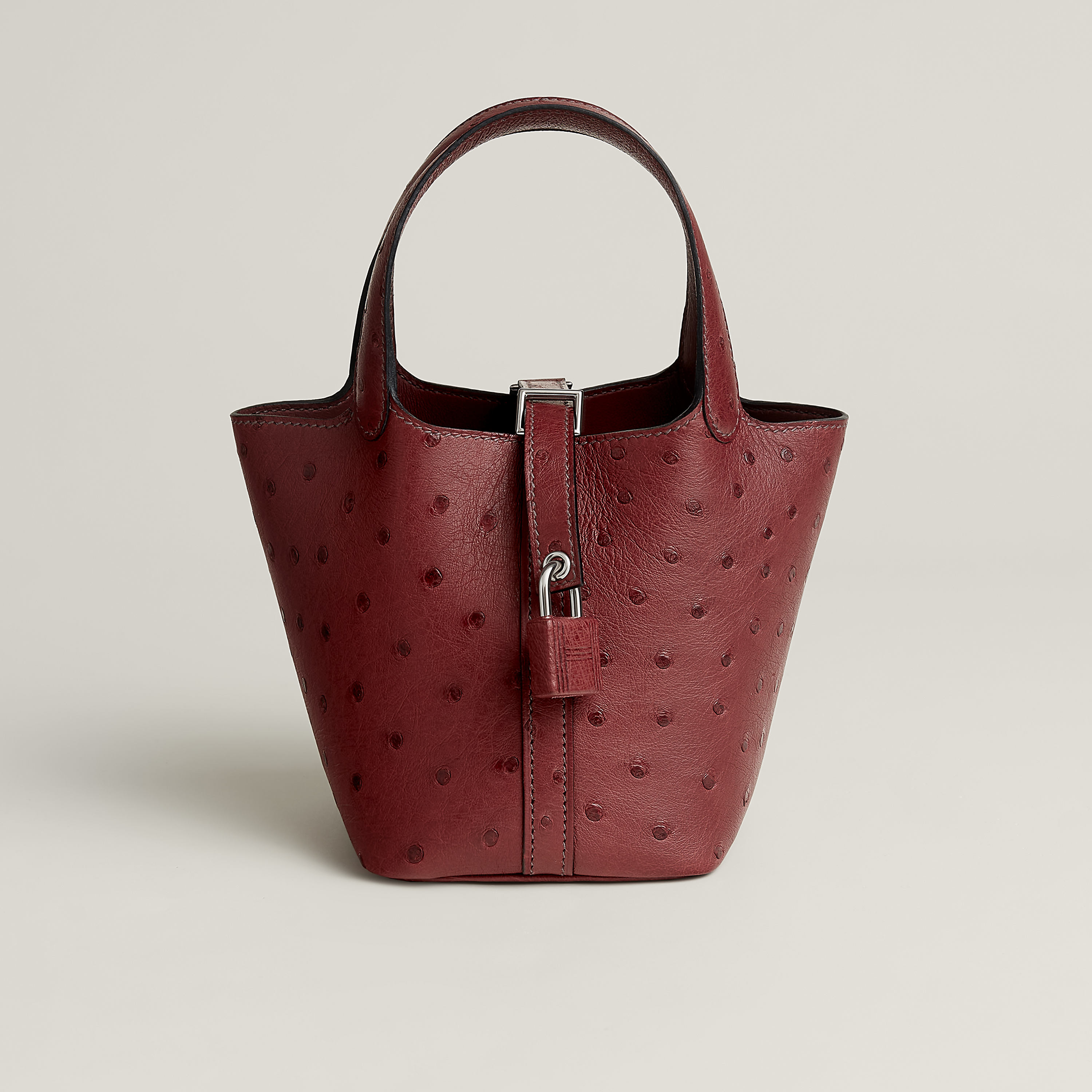 Picotin Lock micro bag in Rouge H