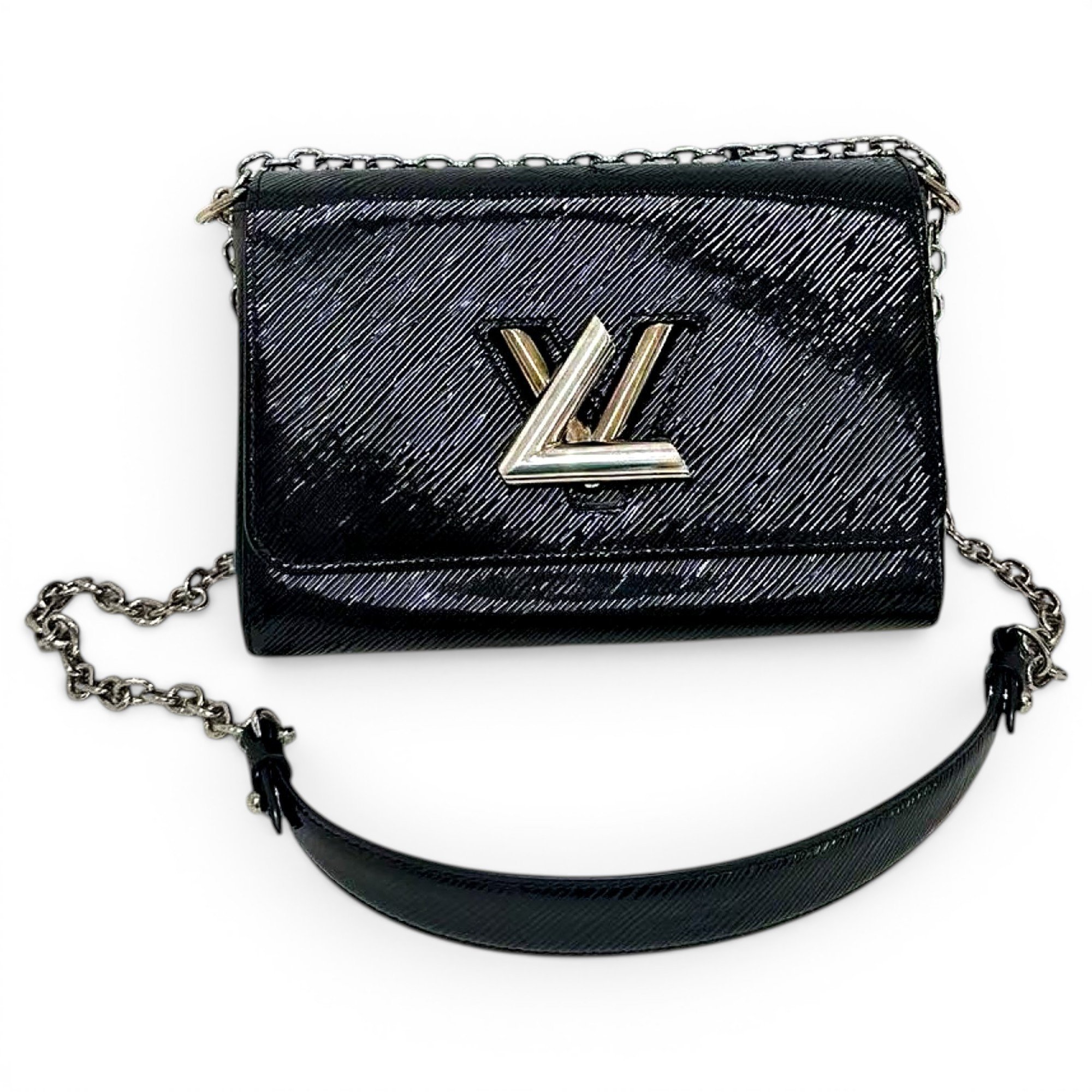 Twist leather handbag