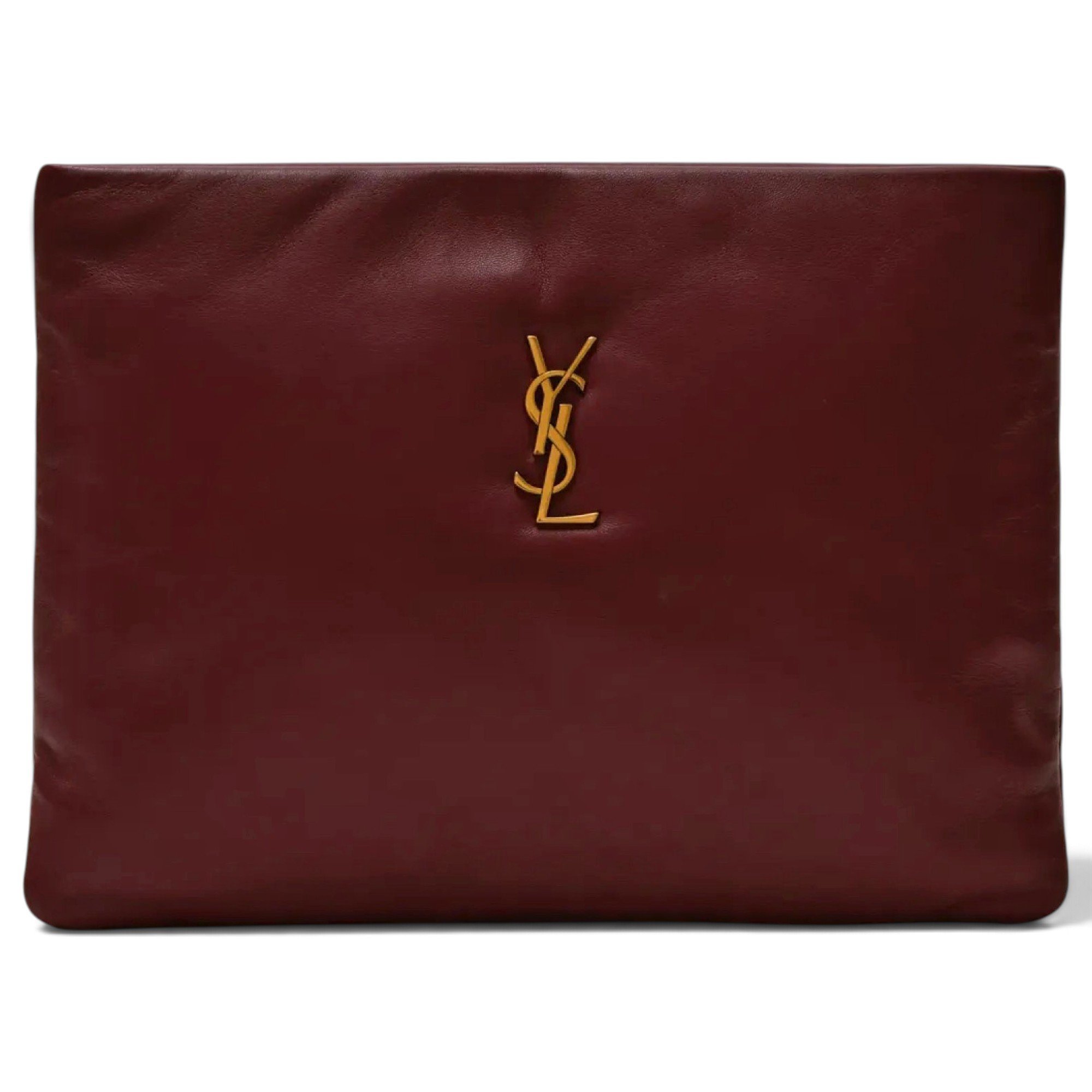 Leather clutch bag