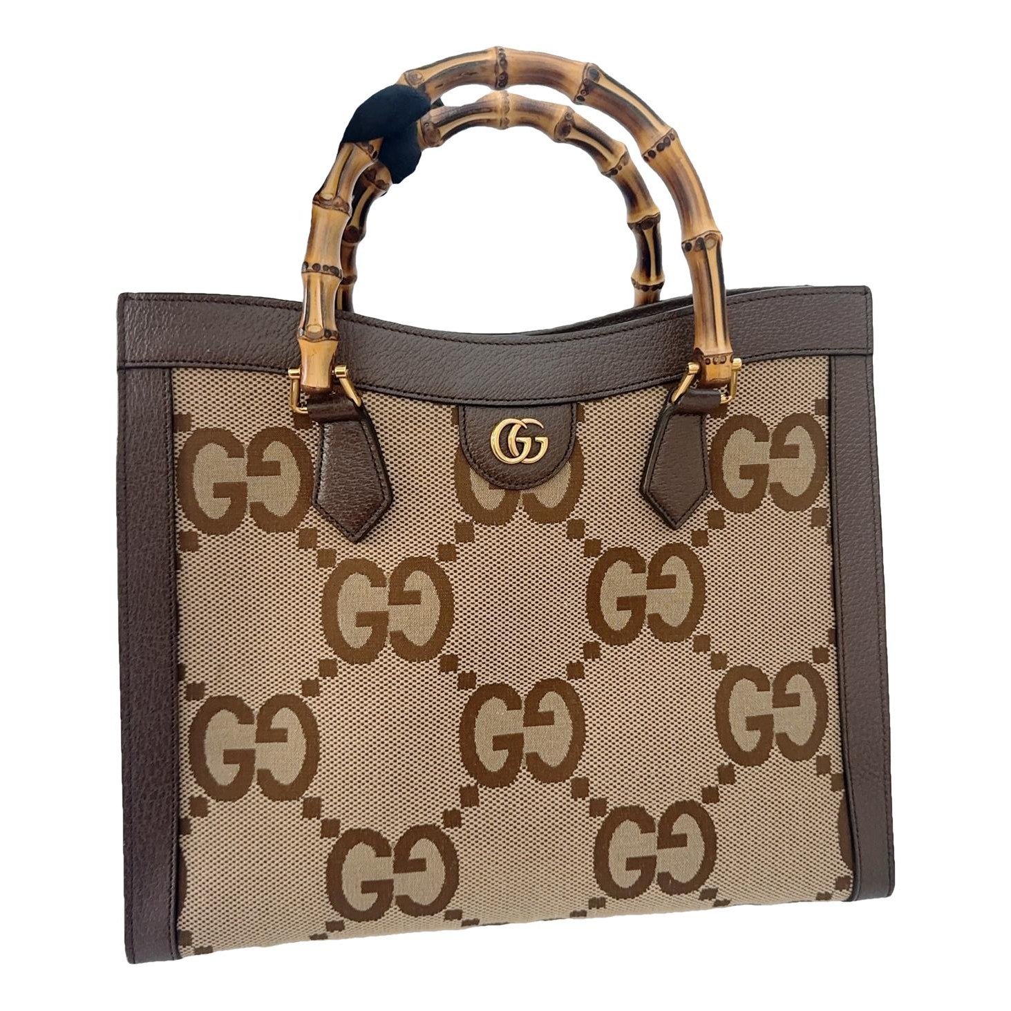 Diana Bamboo leather handbag