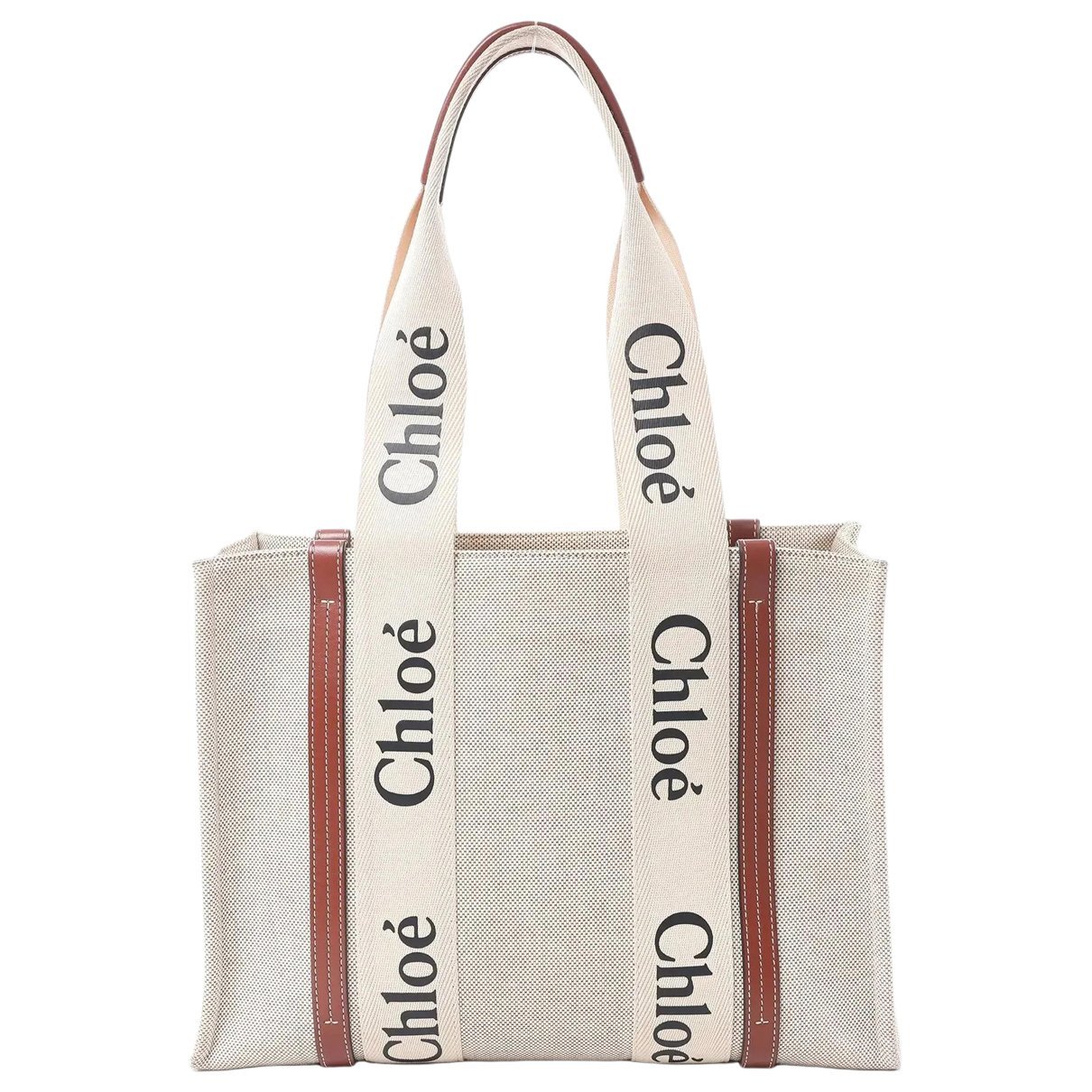 Woody linen handbag