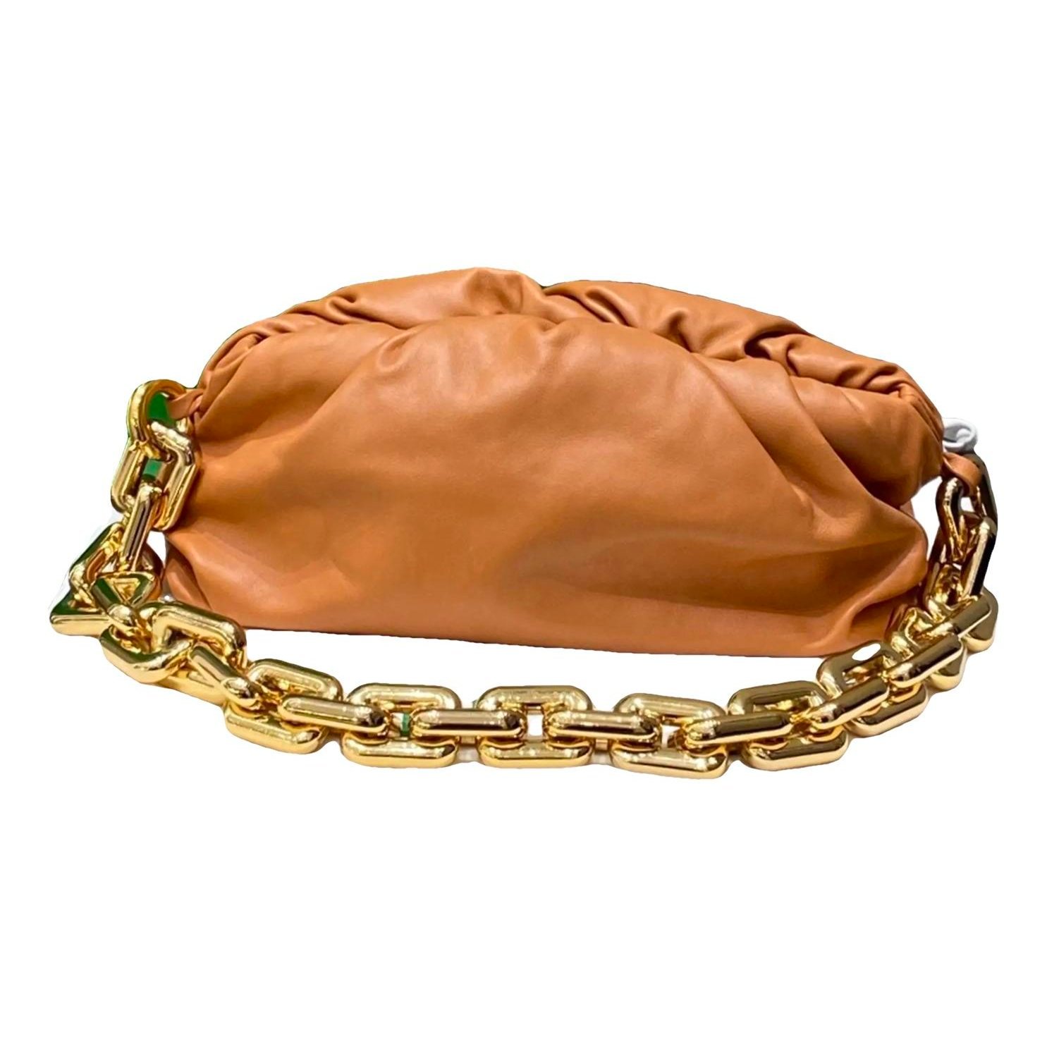 Chain Pouch leather handbag