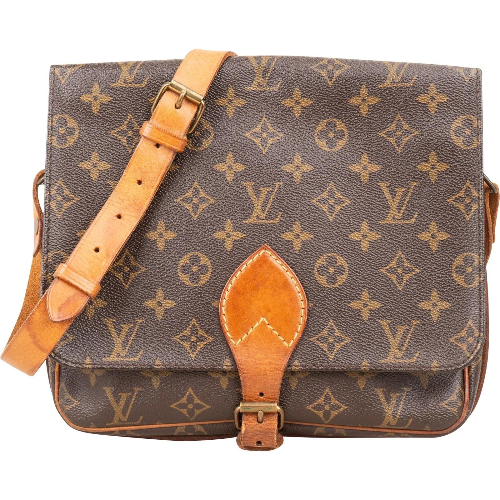 Cartouchière leather crossbody bag